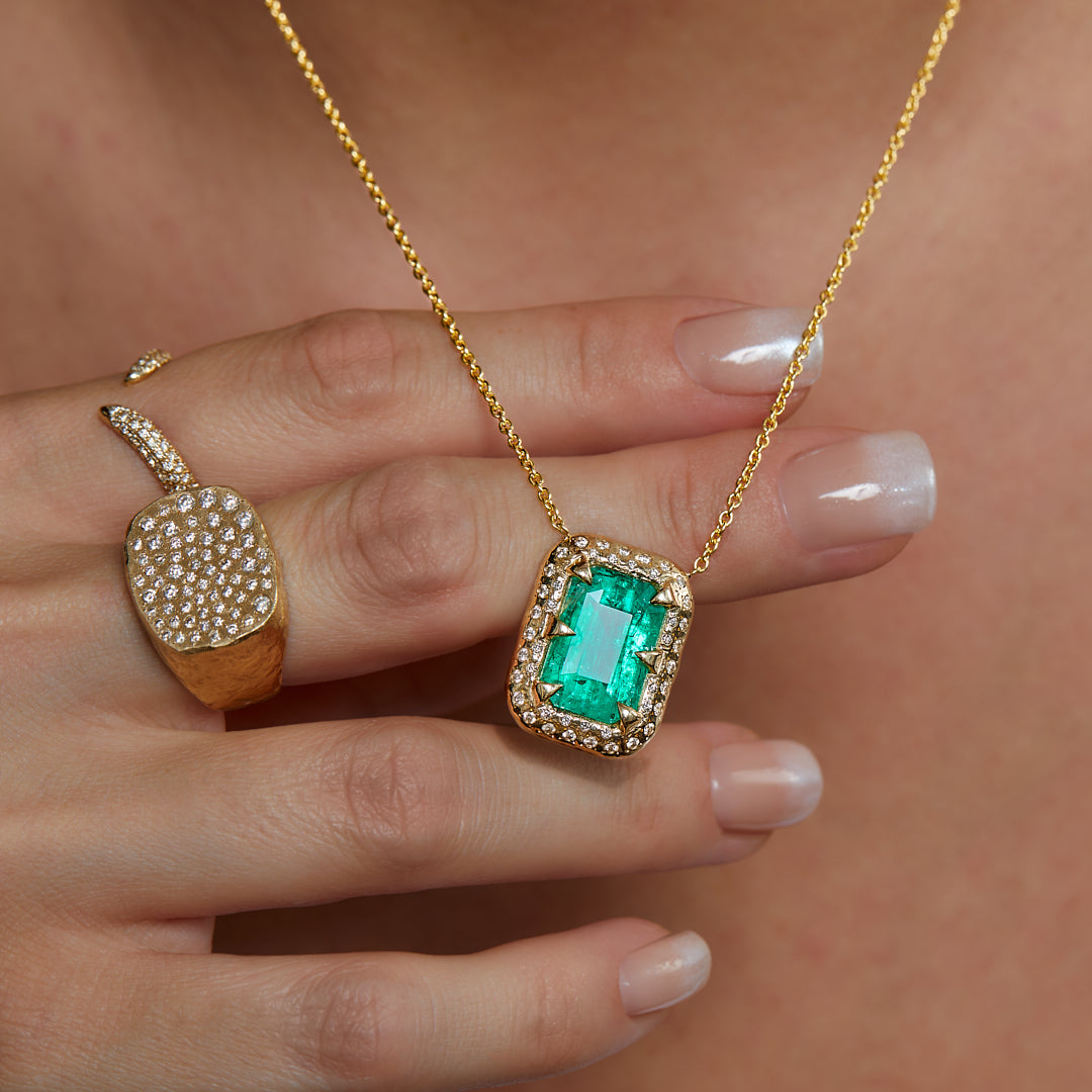 OOAK Emerald Necklace
