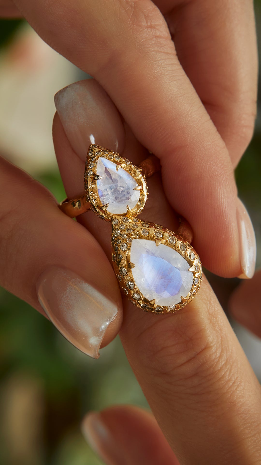 Mini Mystic spell Ring- Moonstone