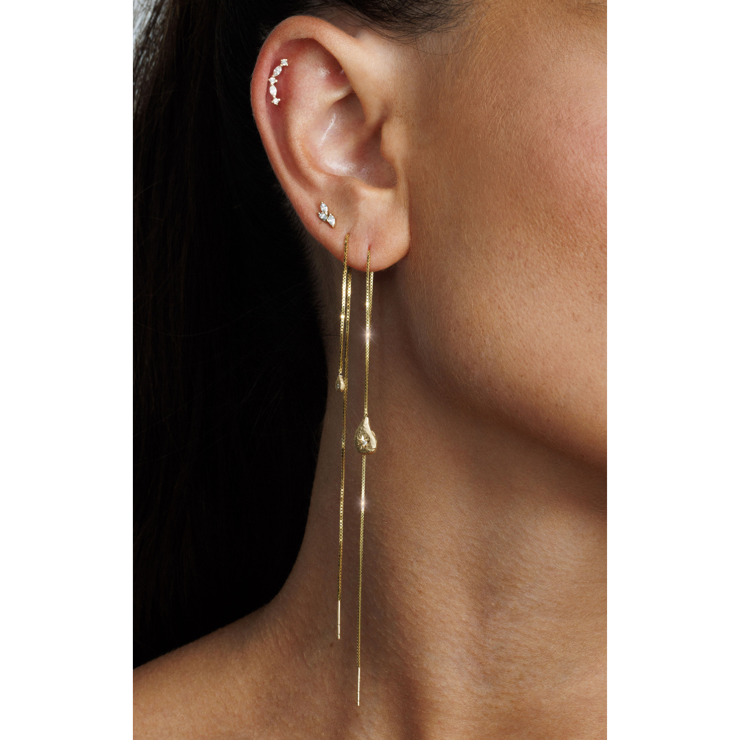 Mini falling star earring