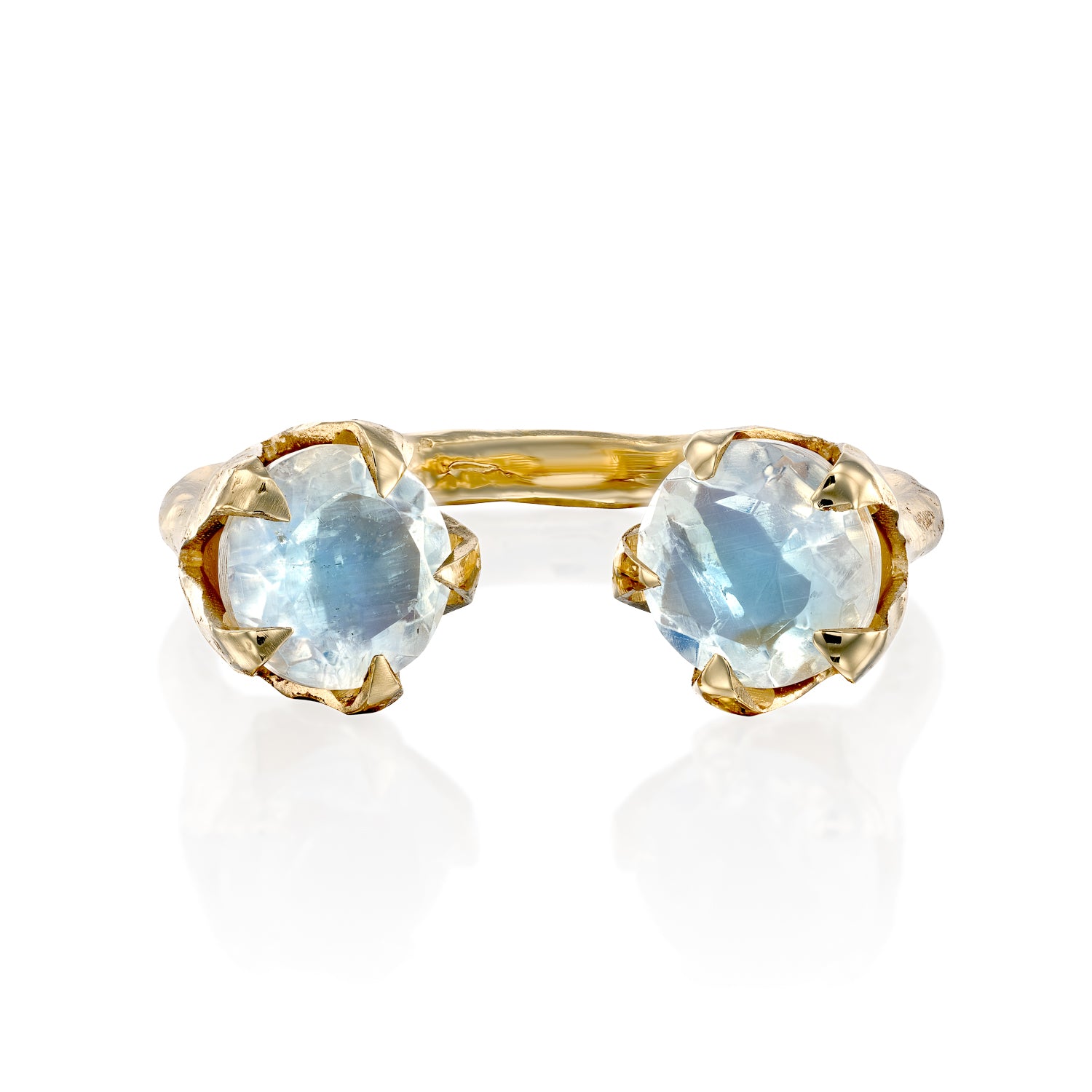 Lotus Ring & moonstone