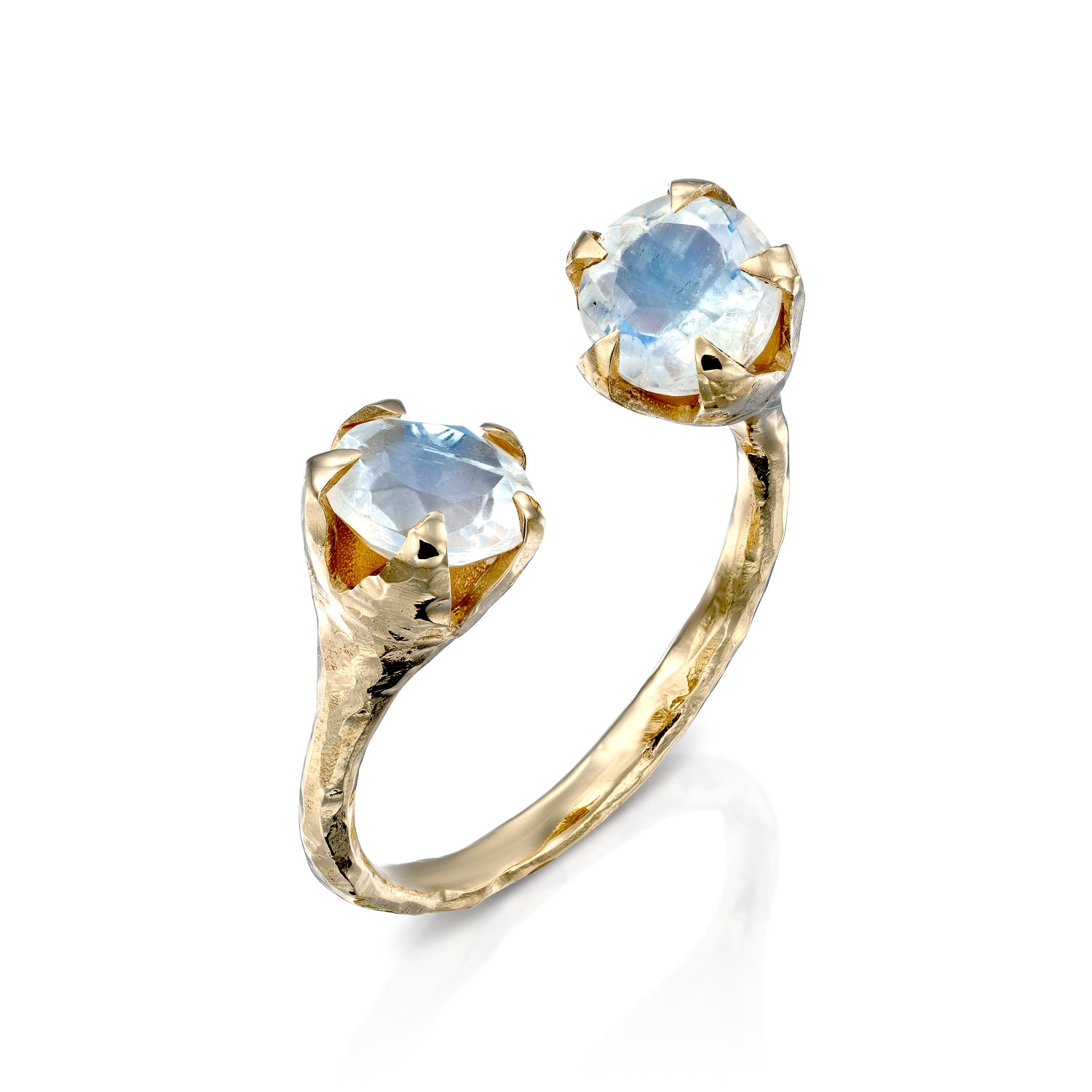 Lotus Ring & moonstone