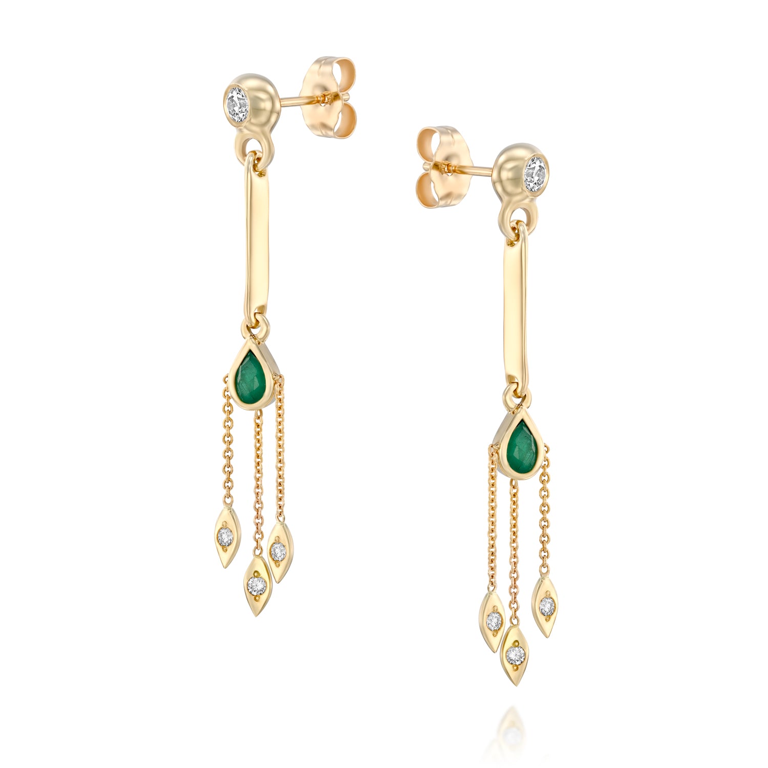 La La Earring - Emerald