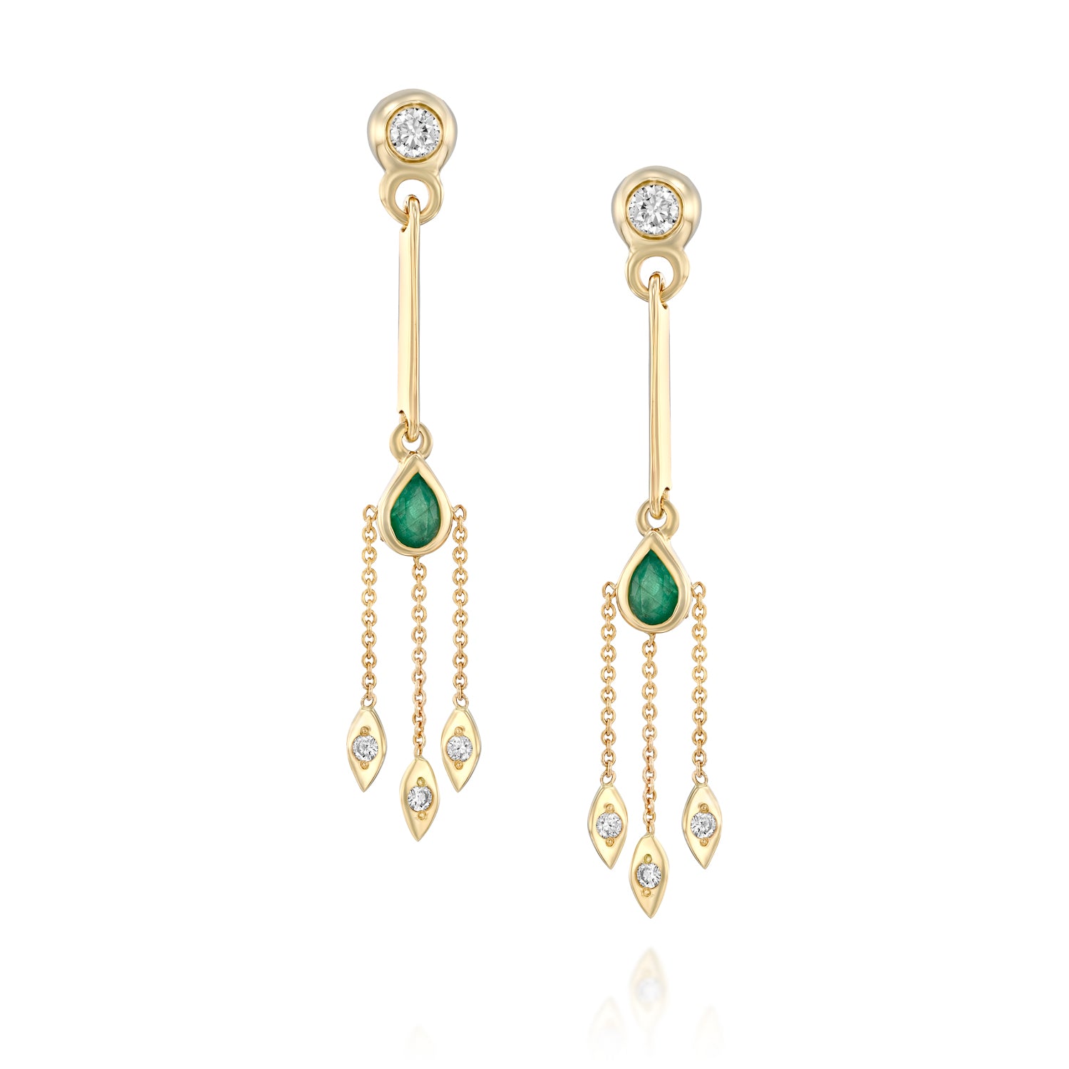 La La Earring - Emerald