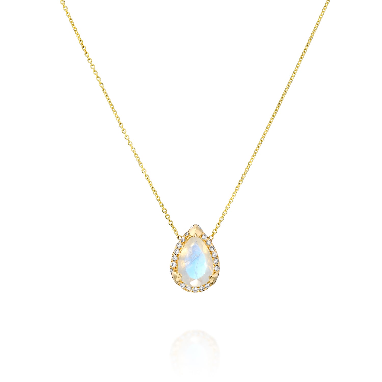 Eden Necklace Moonstone Pave