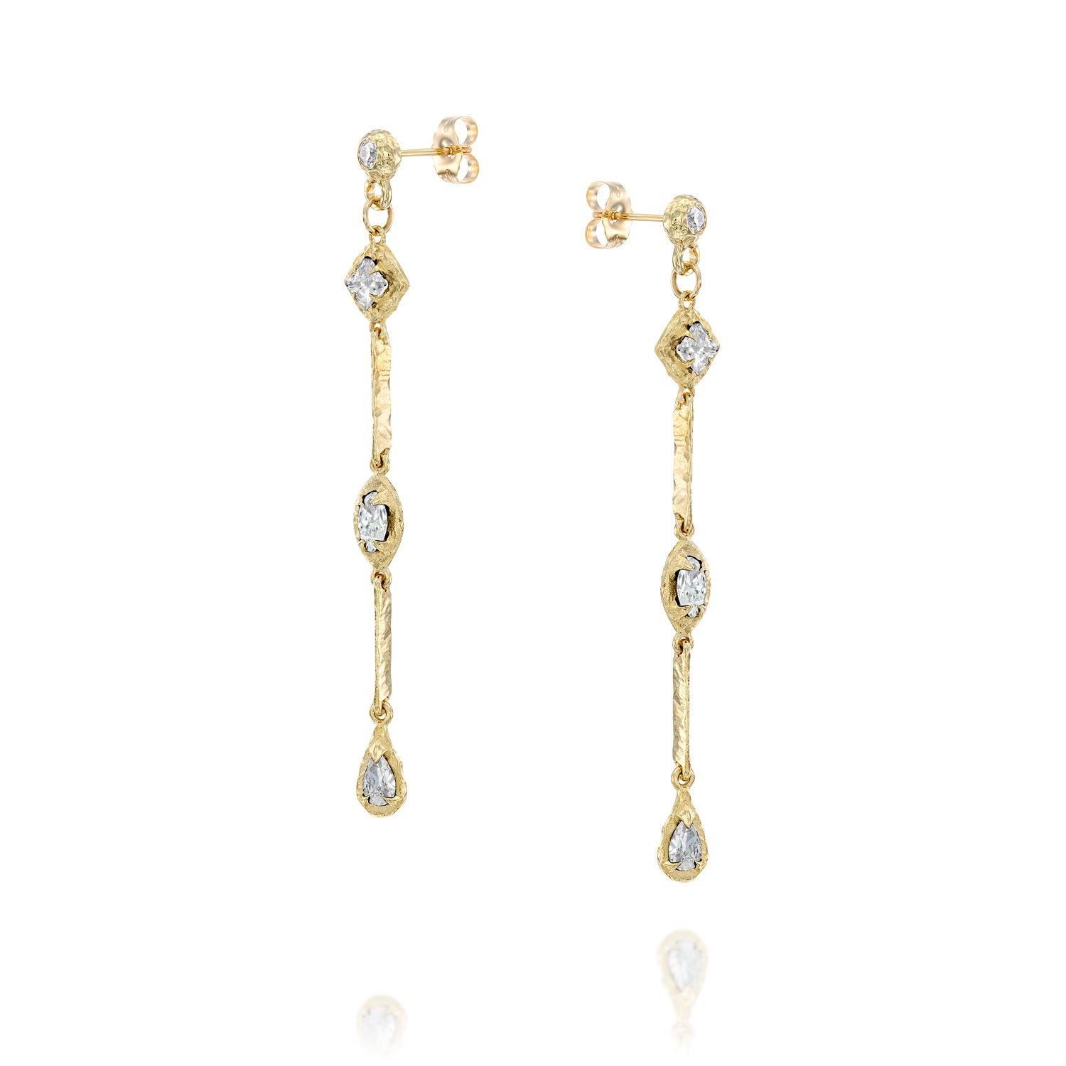 Athena Earrings - Diamonds