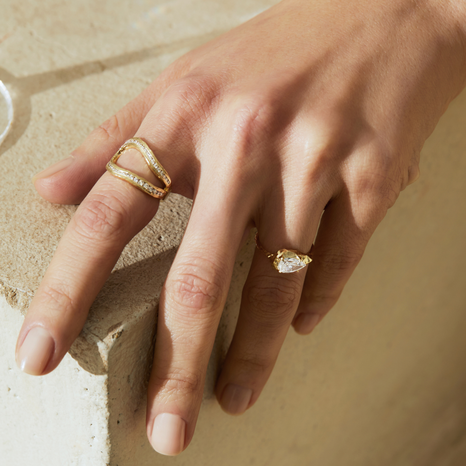 East-West Engagement Ring