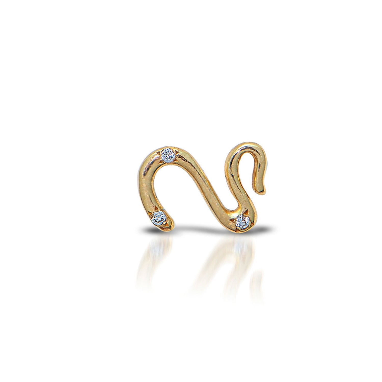 Swan LAAIC- 14K gold & diamonds