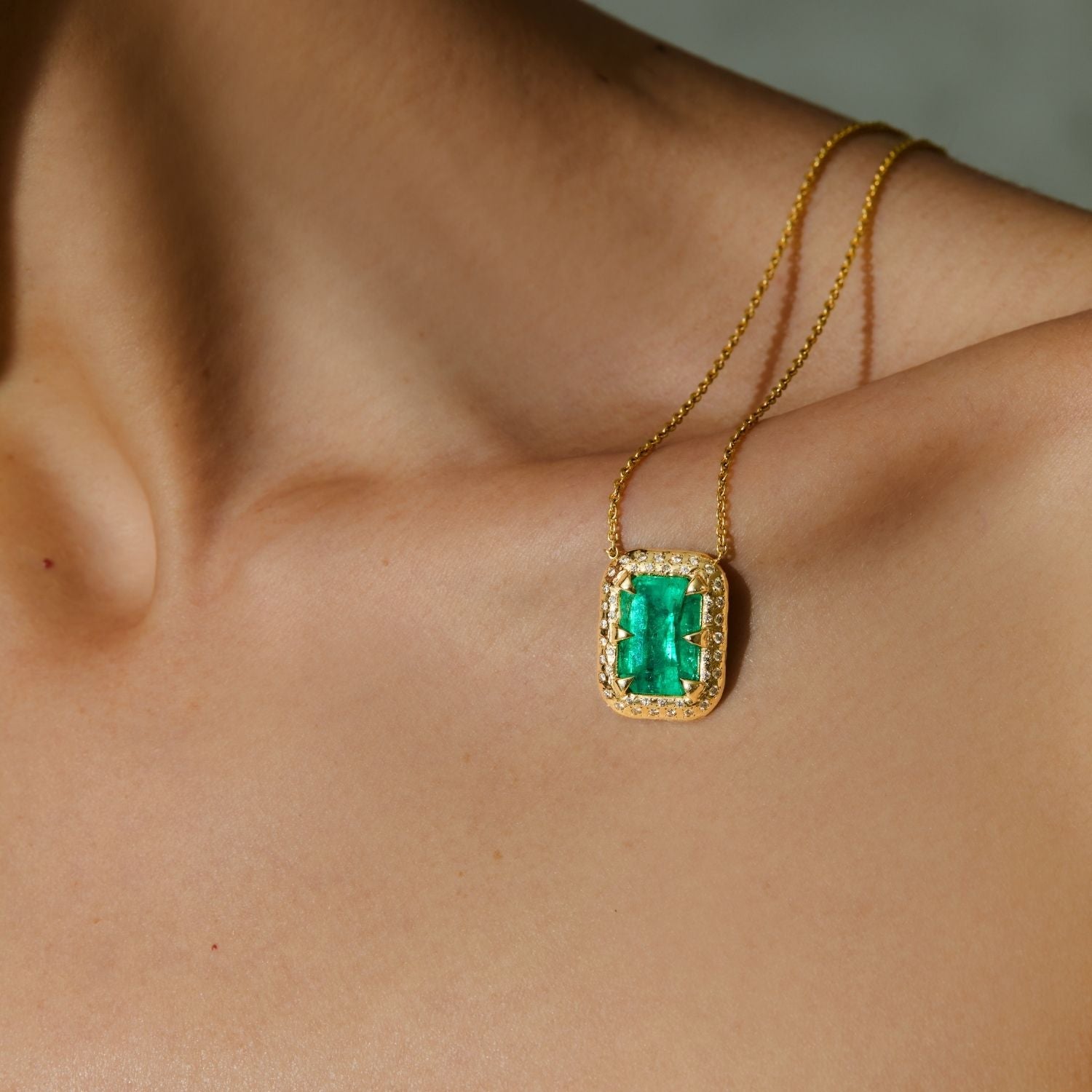 OOAK Emerald Necklace