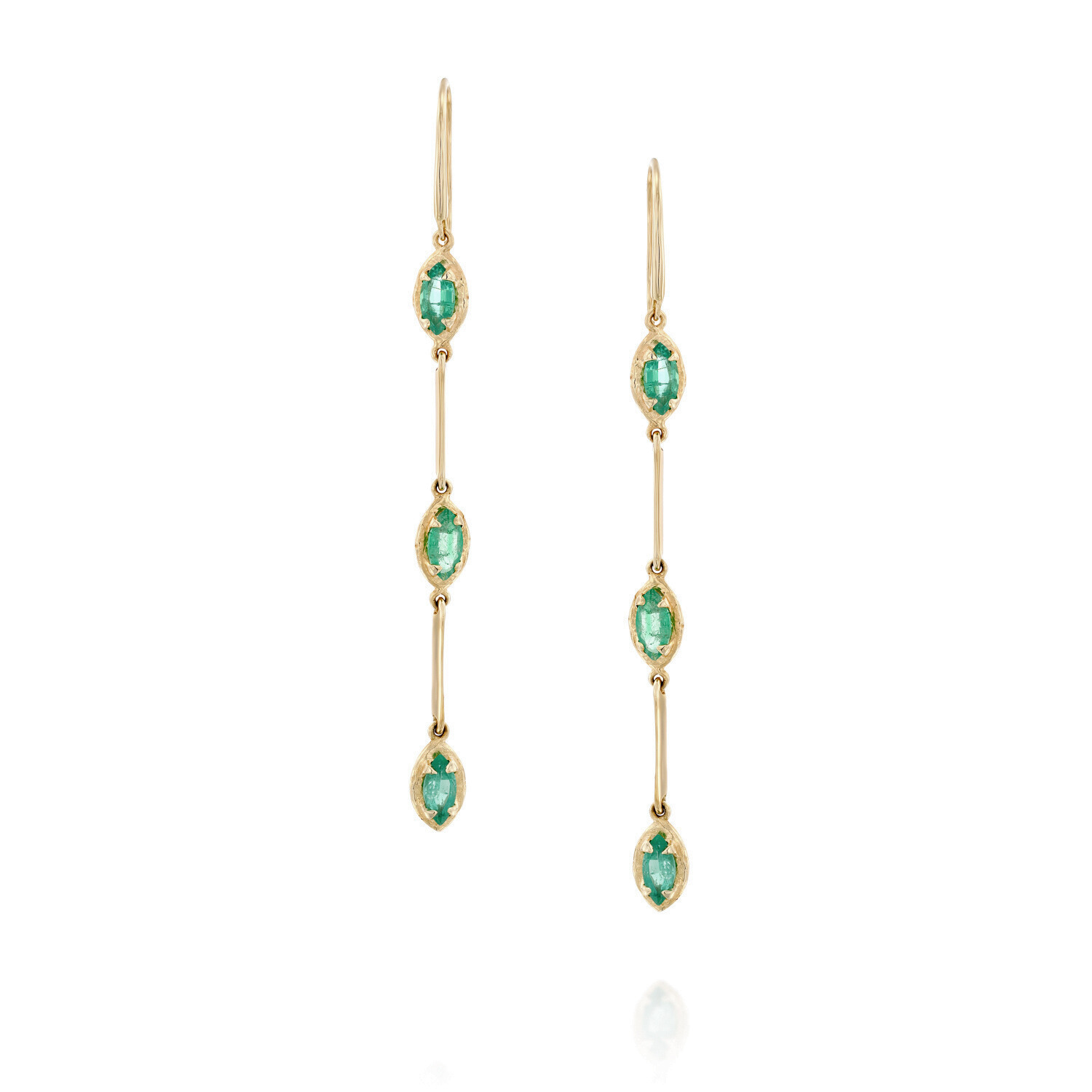Hera Earrings - Emerald