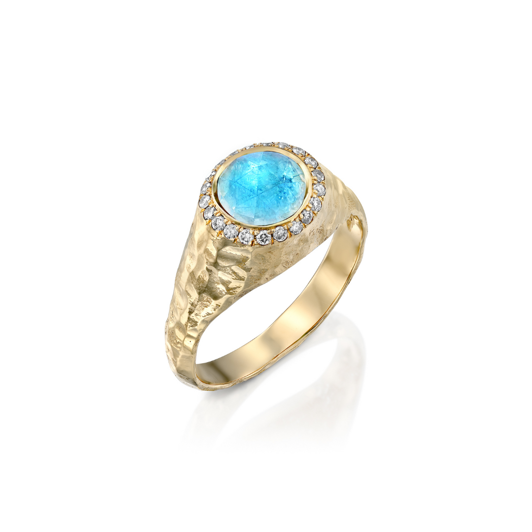 Zohar signet Ring-Moonstone