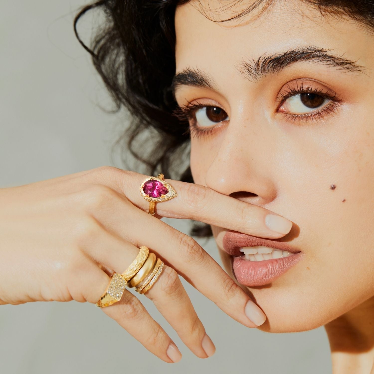 Mystic Eden Ring- Pink Toumraline