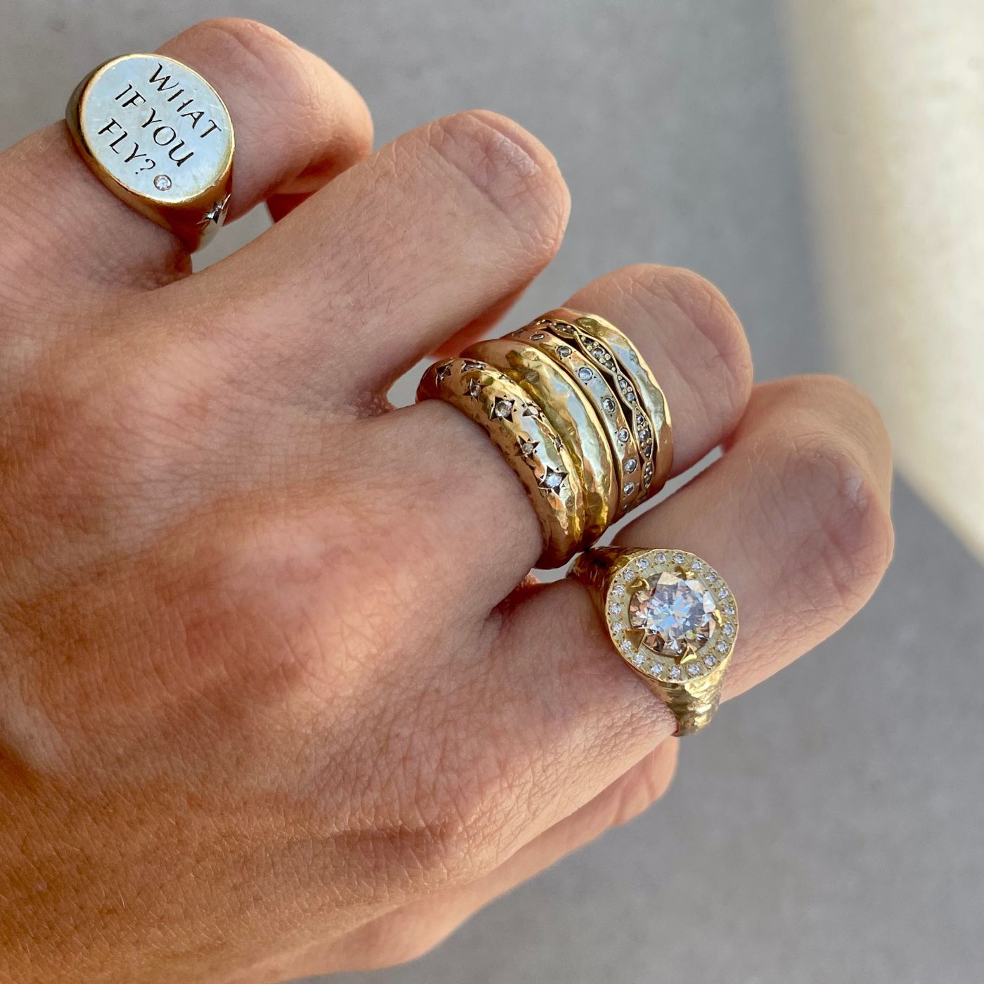 Bespoke Diamond Signet Ring