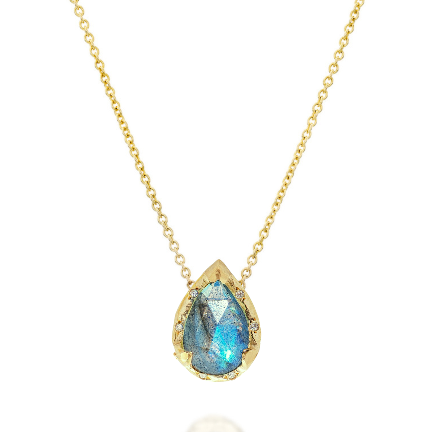 14k Gold Eden Necklace - Labradorite