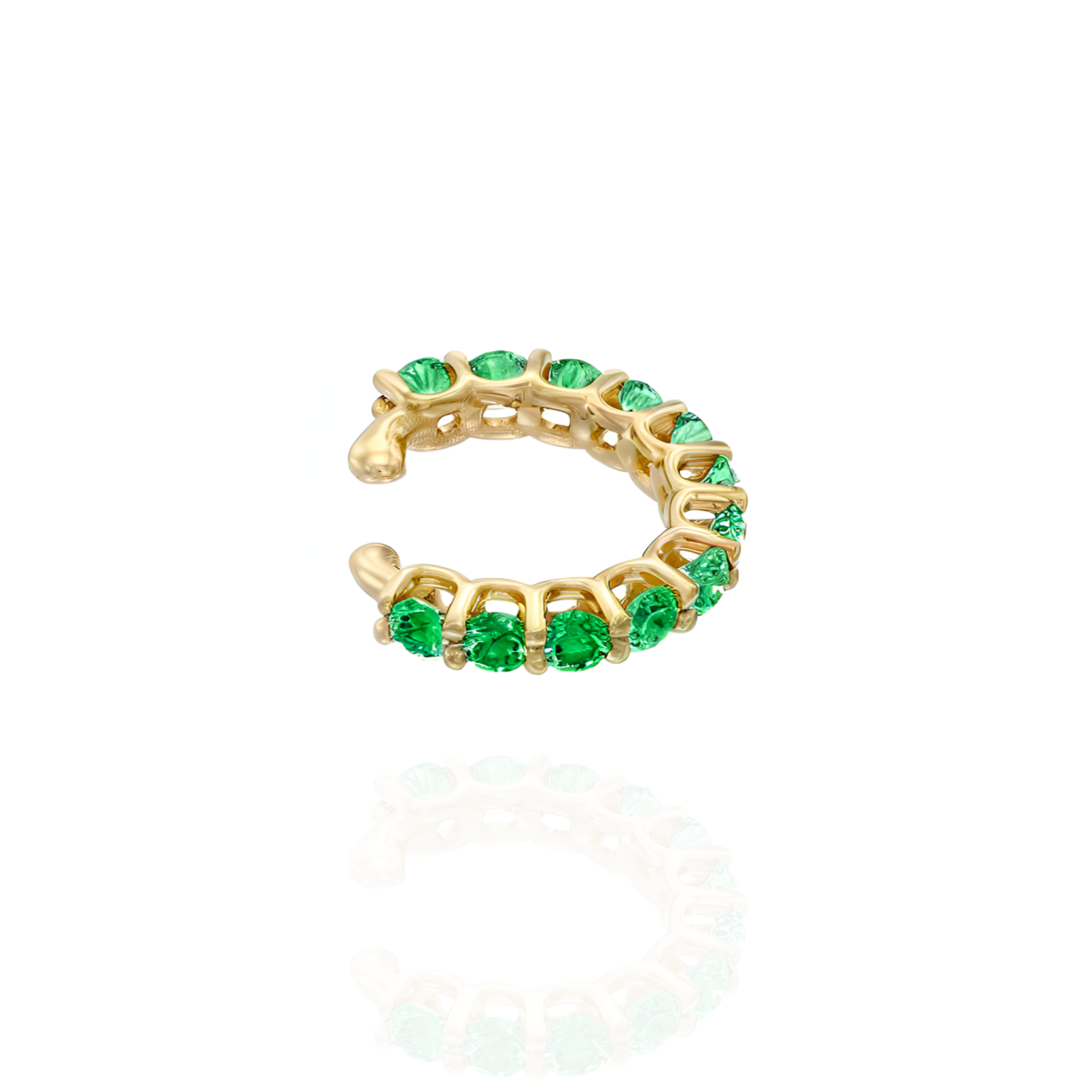 Infinity Ear Cuff- Emerald