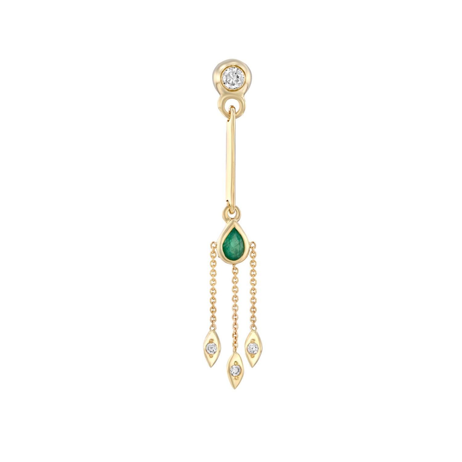 La La Earring - Emerald