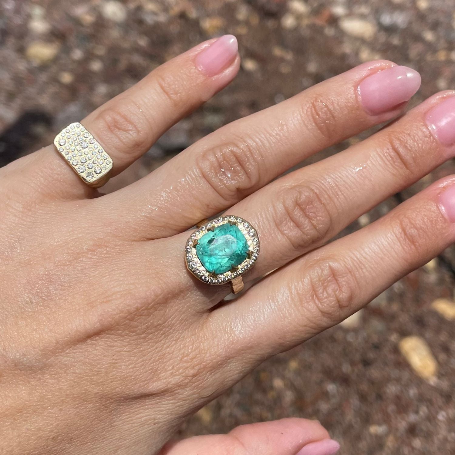 OOAK Lagoon Tourmaline Ring