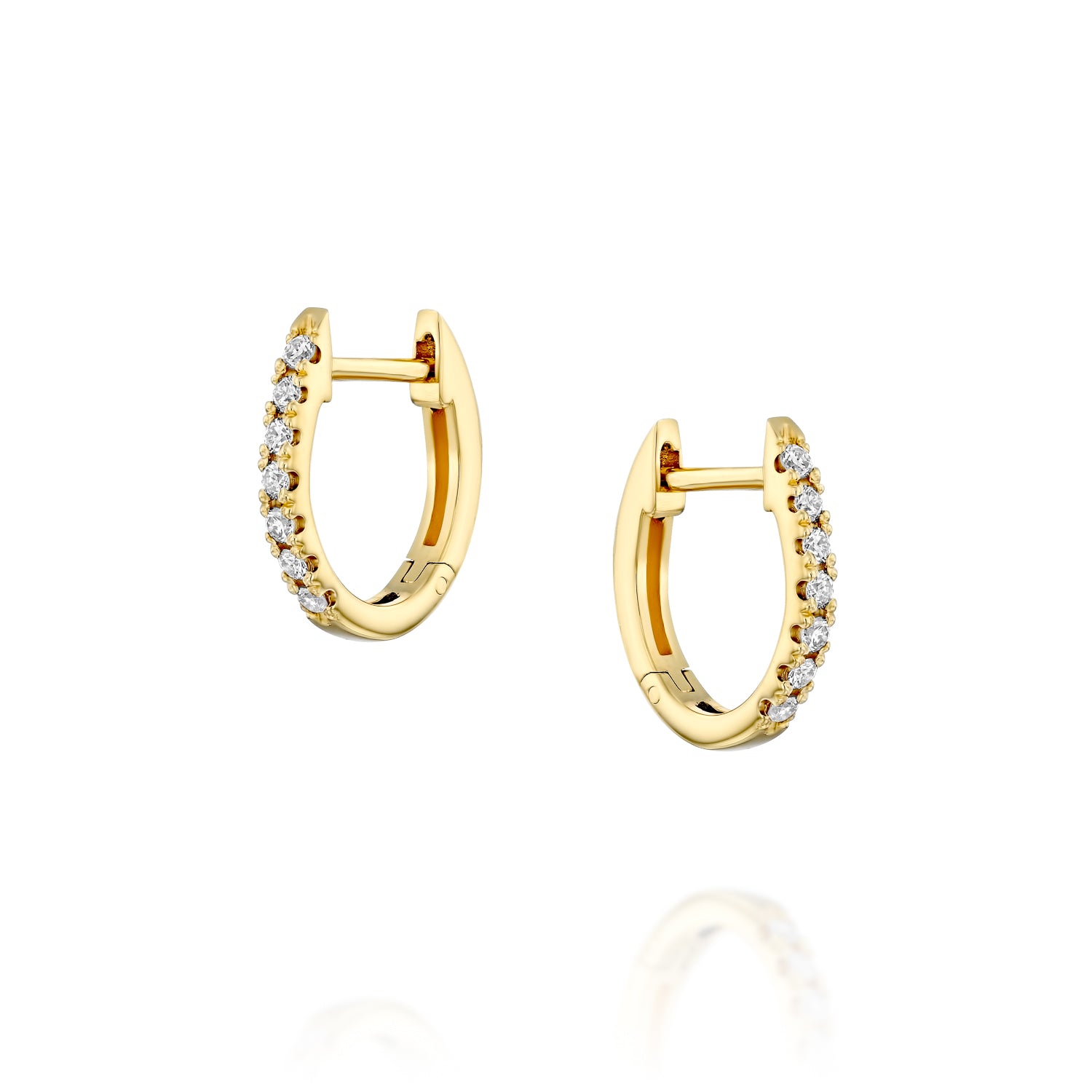 Bar Hoop & Diamonds