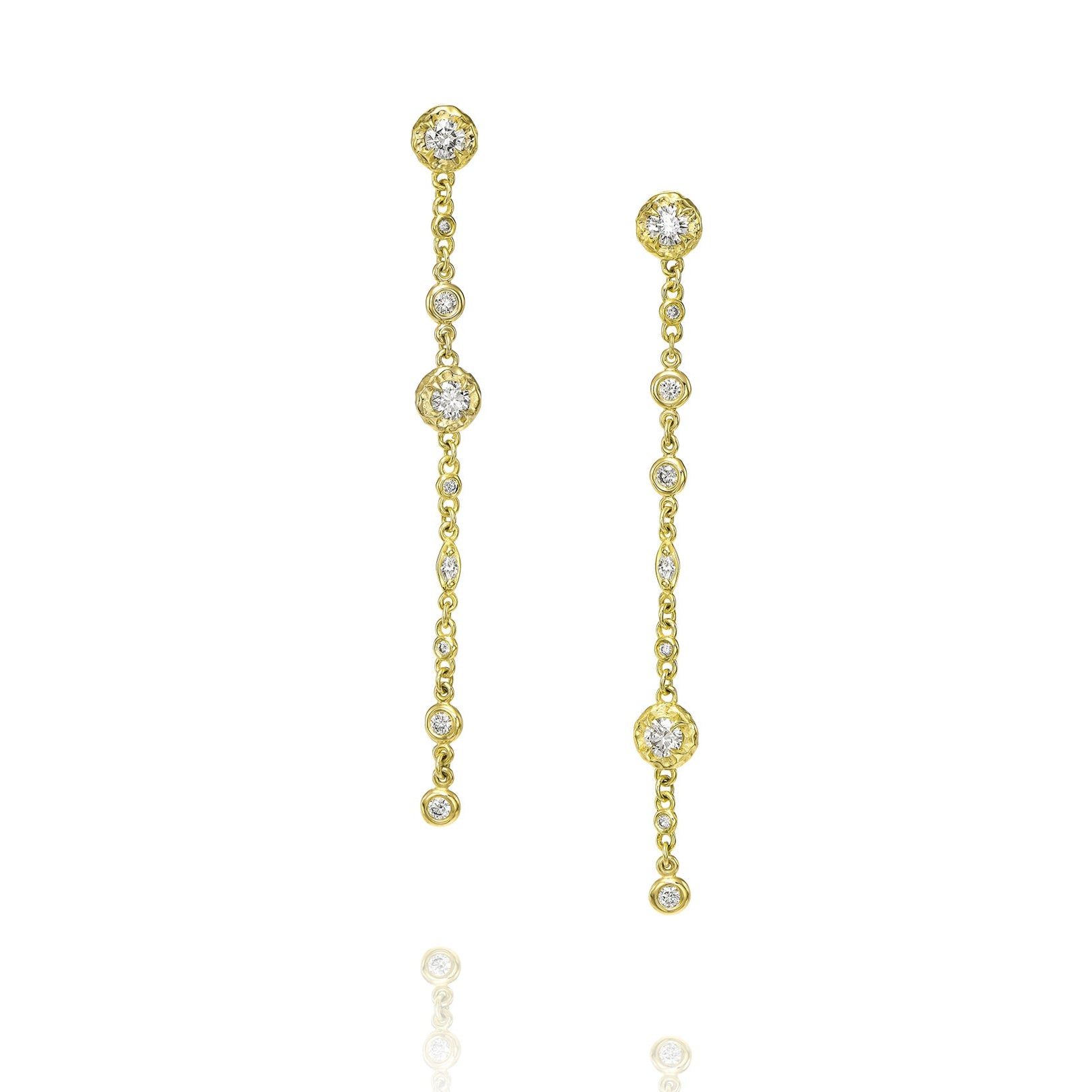 Waterfall Earrings - Diamond