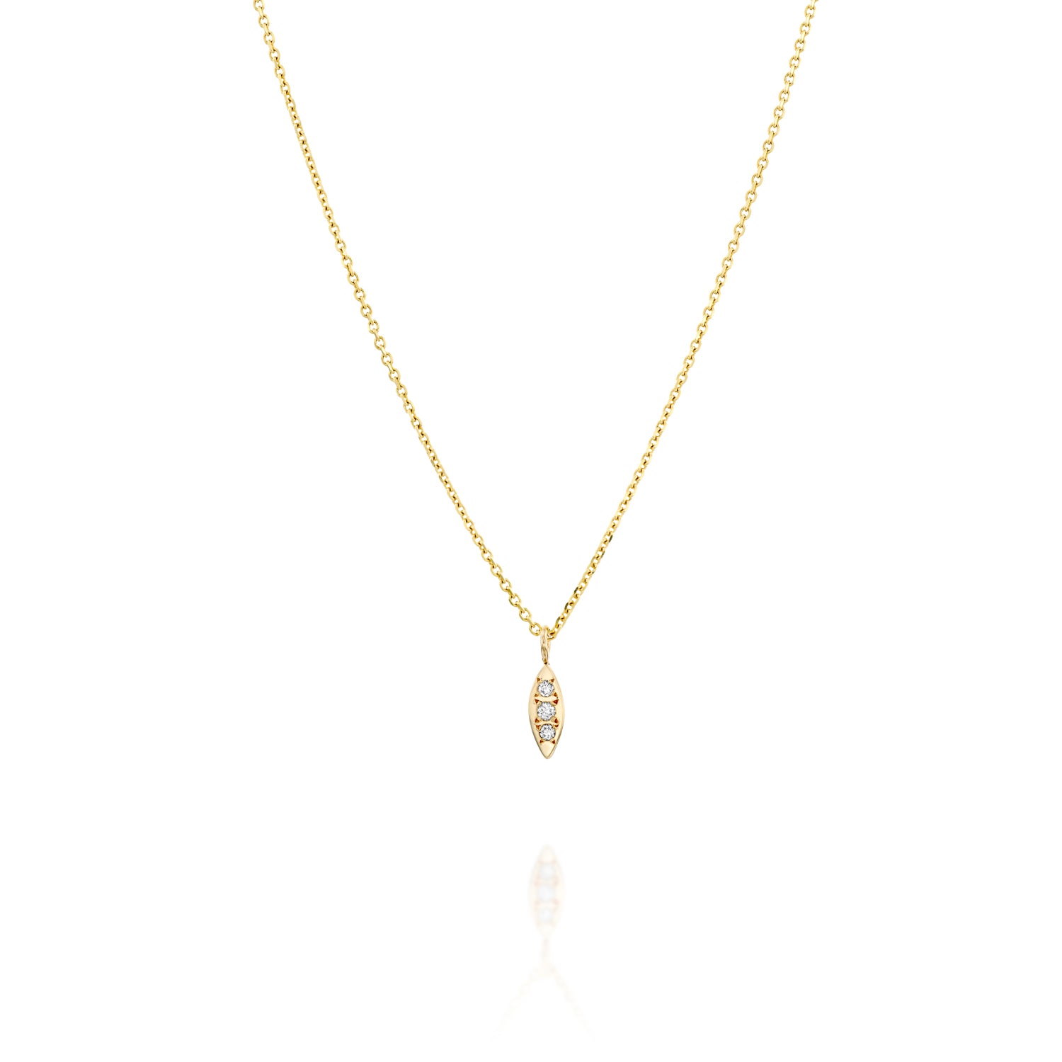 Third Eye Necklace- Diamonds