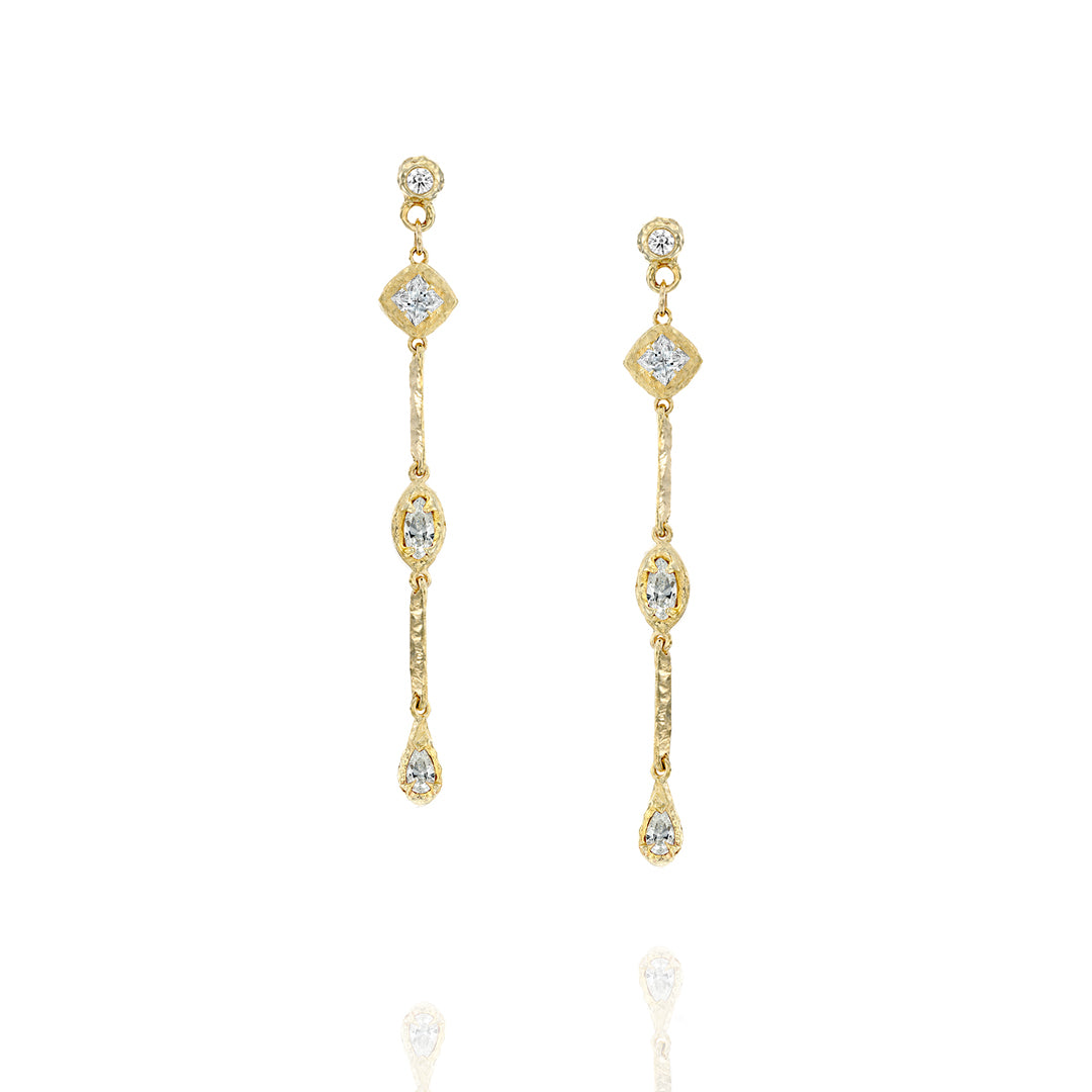 Athena Earrings - Diamonds