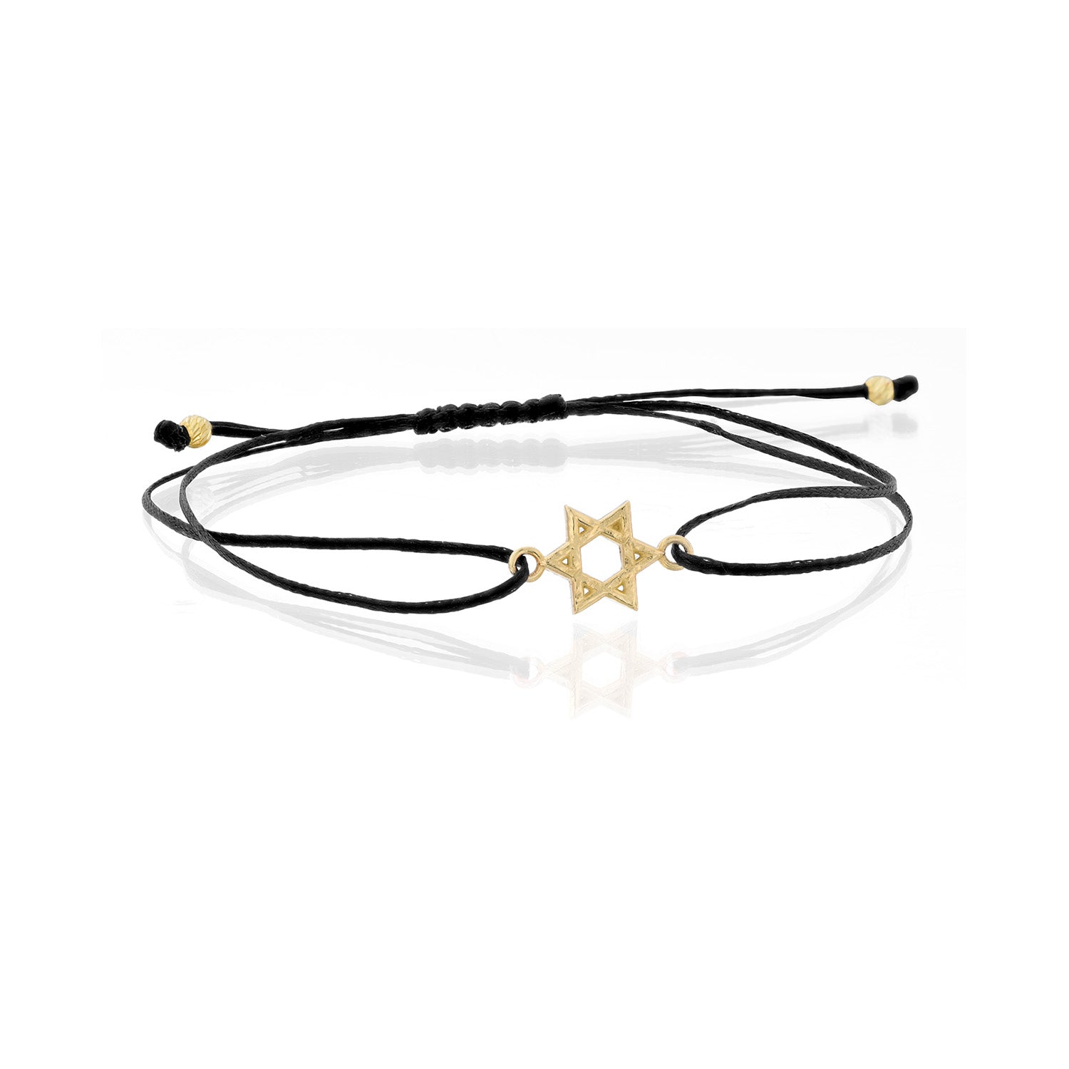 Macramé Star of David Bracelet - 14K Gold