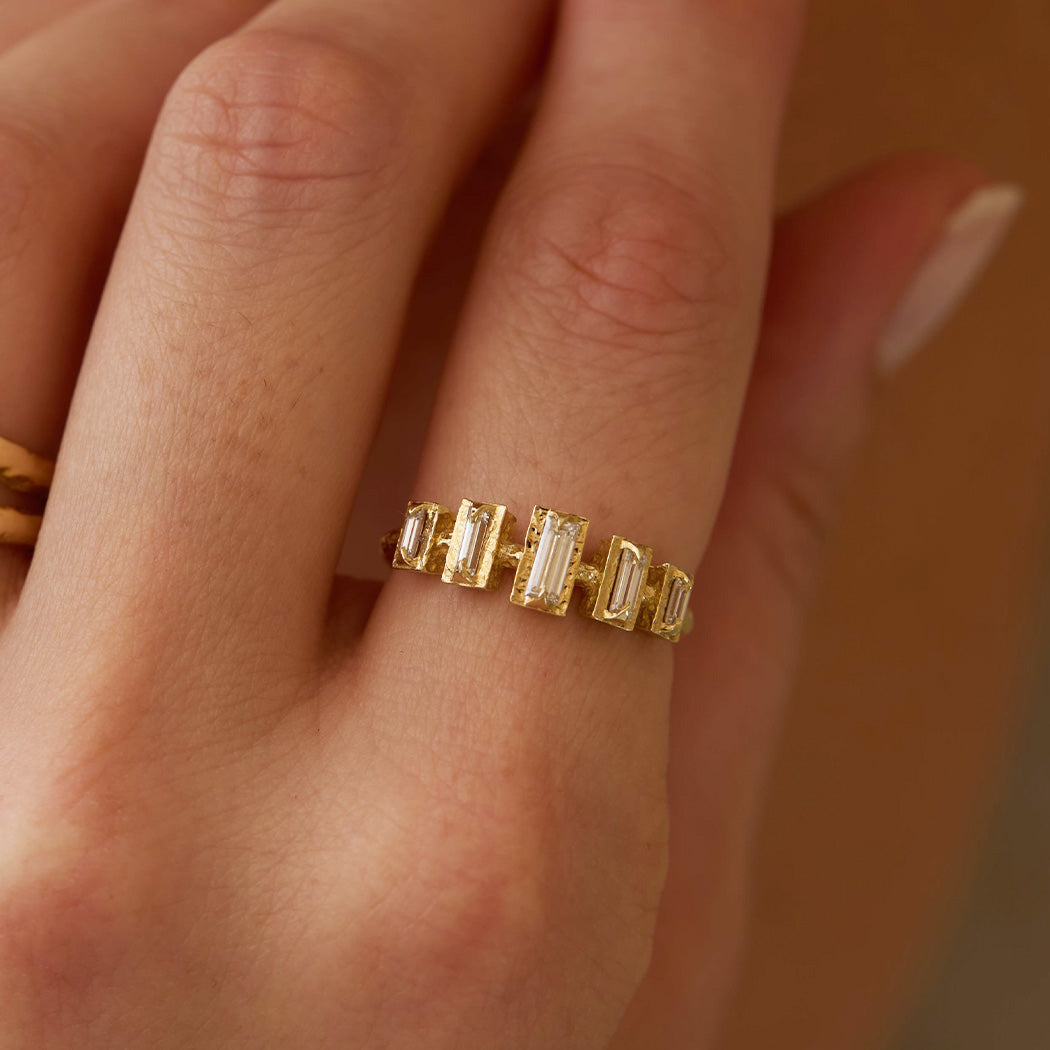 Milky Way Baguette Diamond Ring