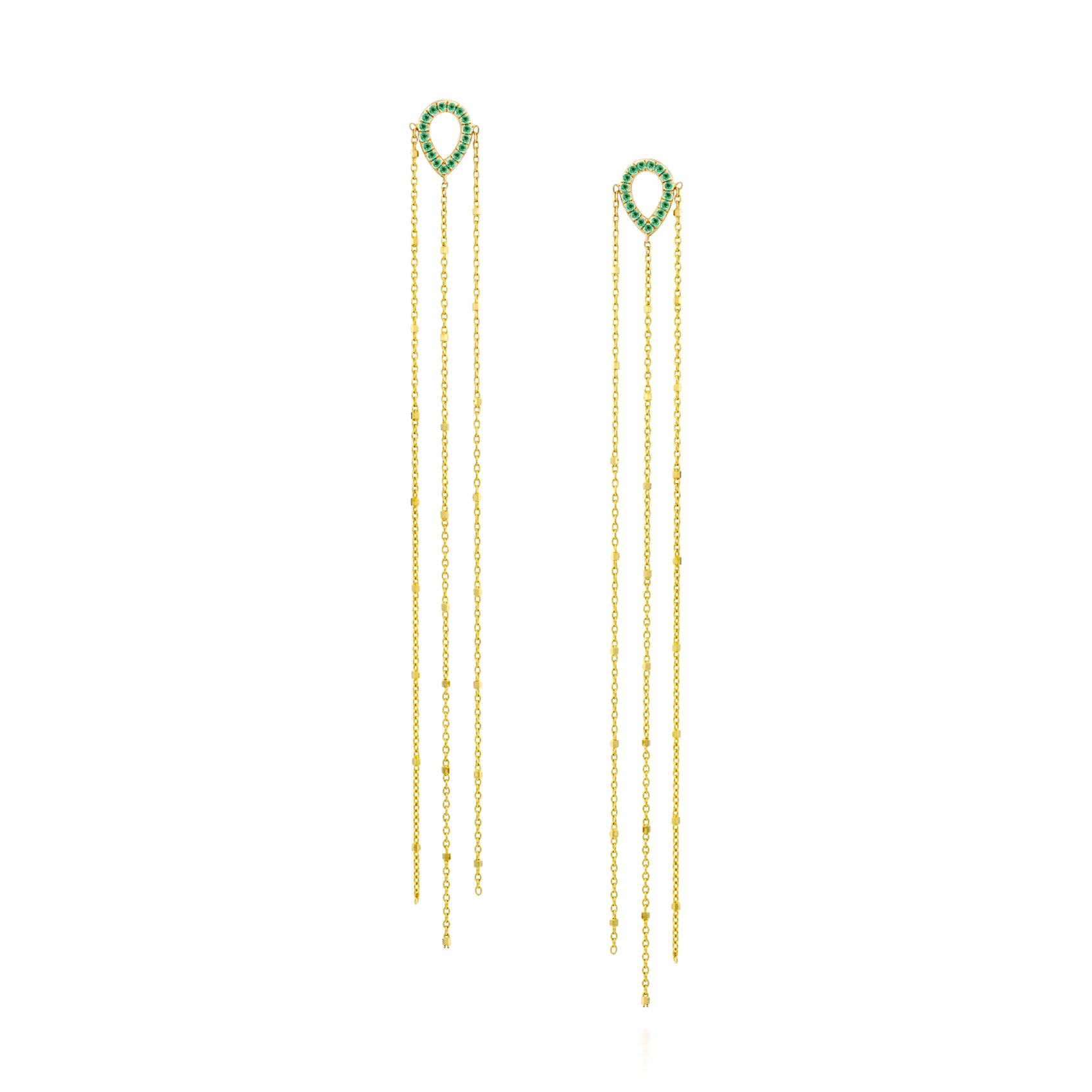 Rosa Emerald Earring