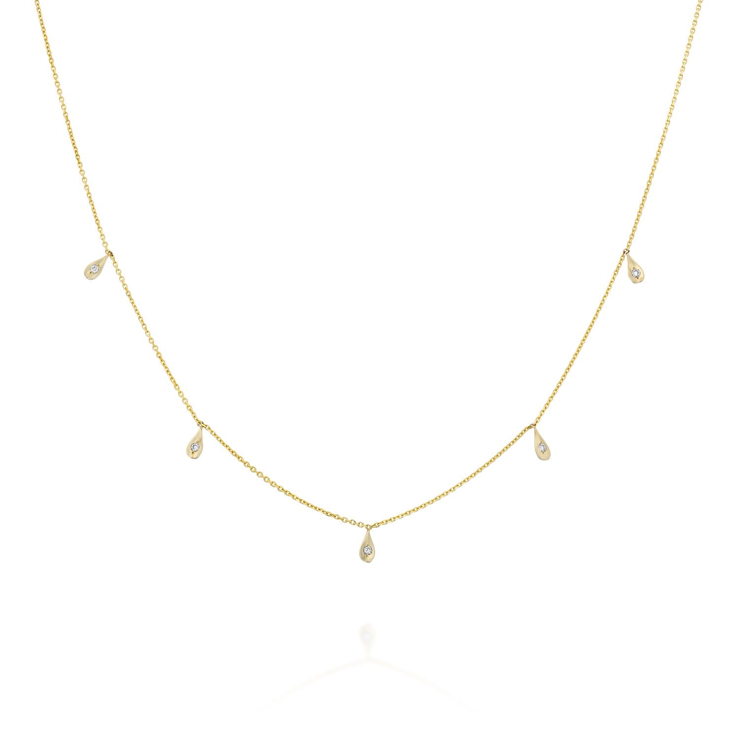 Summer Necklace- Diamonds Drops