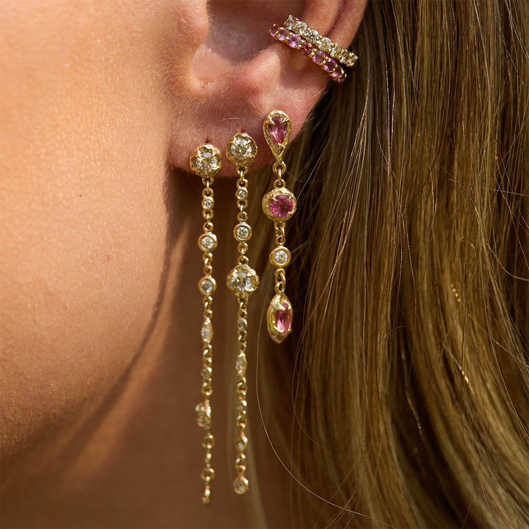 Waterfall Earrings - Diamond