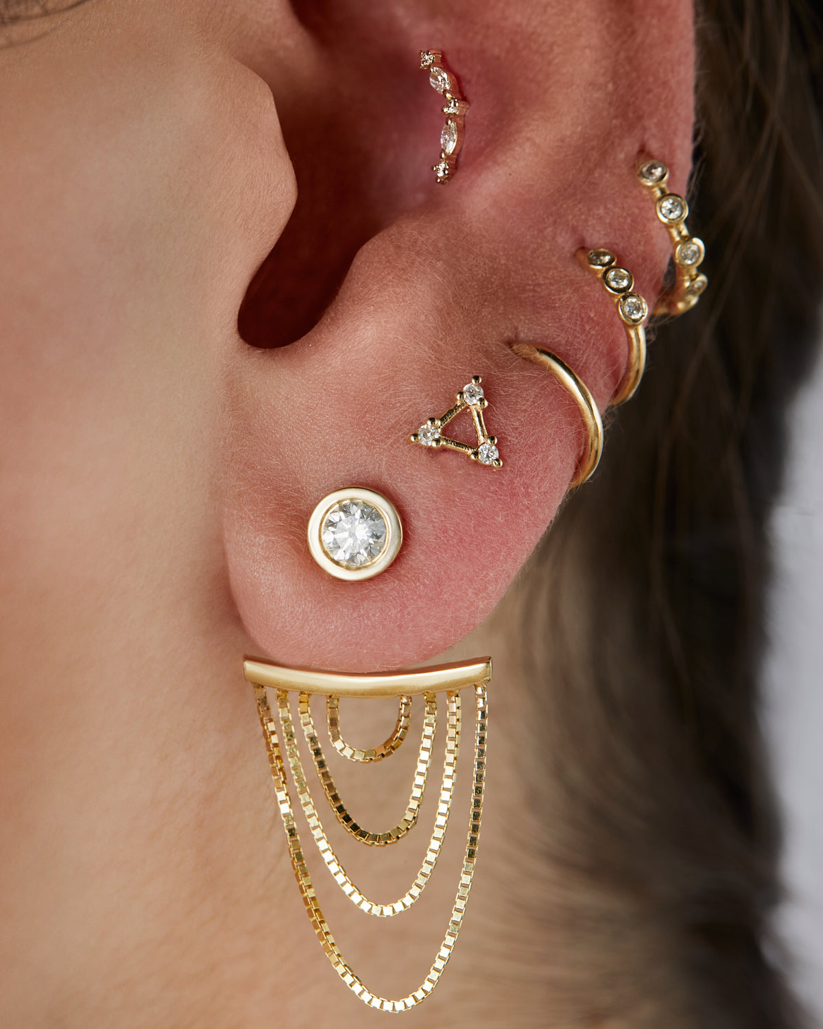 Cosmos Stud - Diamonds