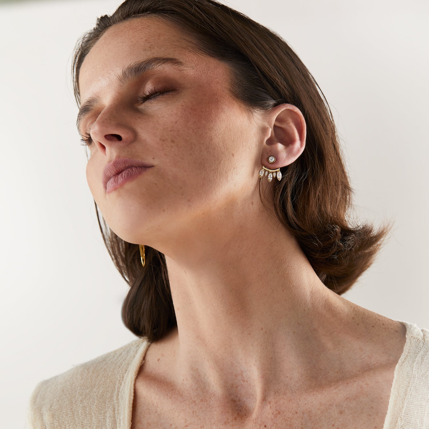 Royal Marquise Diamonds Ear Jacket