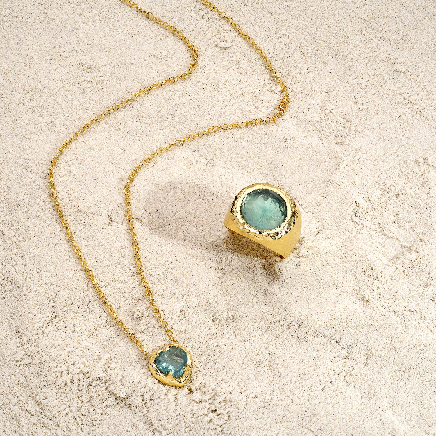 Theia Ring - Green Fluorite - Danielle Gerber Freedom Jewelry