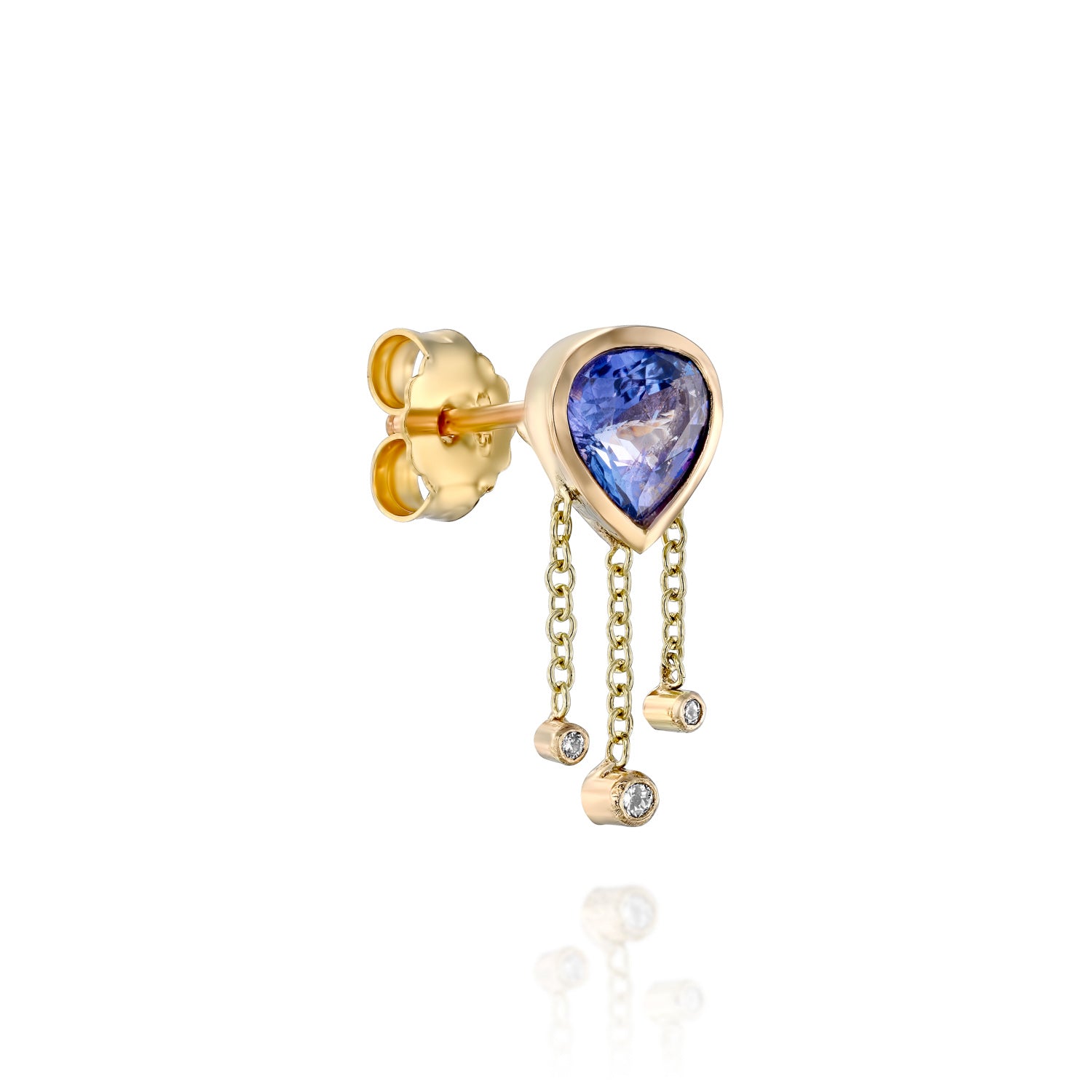 Bhagsu Earring &amp; Tanzanite  - one of a kind - Danielle Gerber Freedom Jewelry
