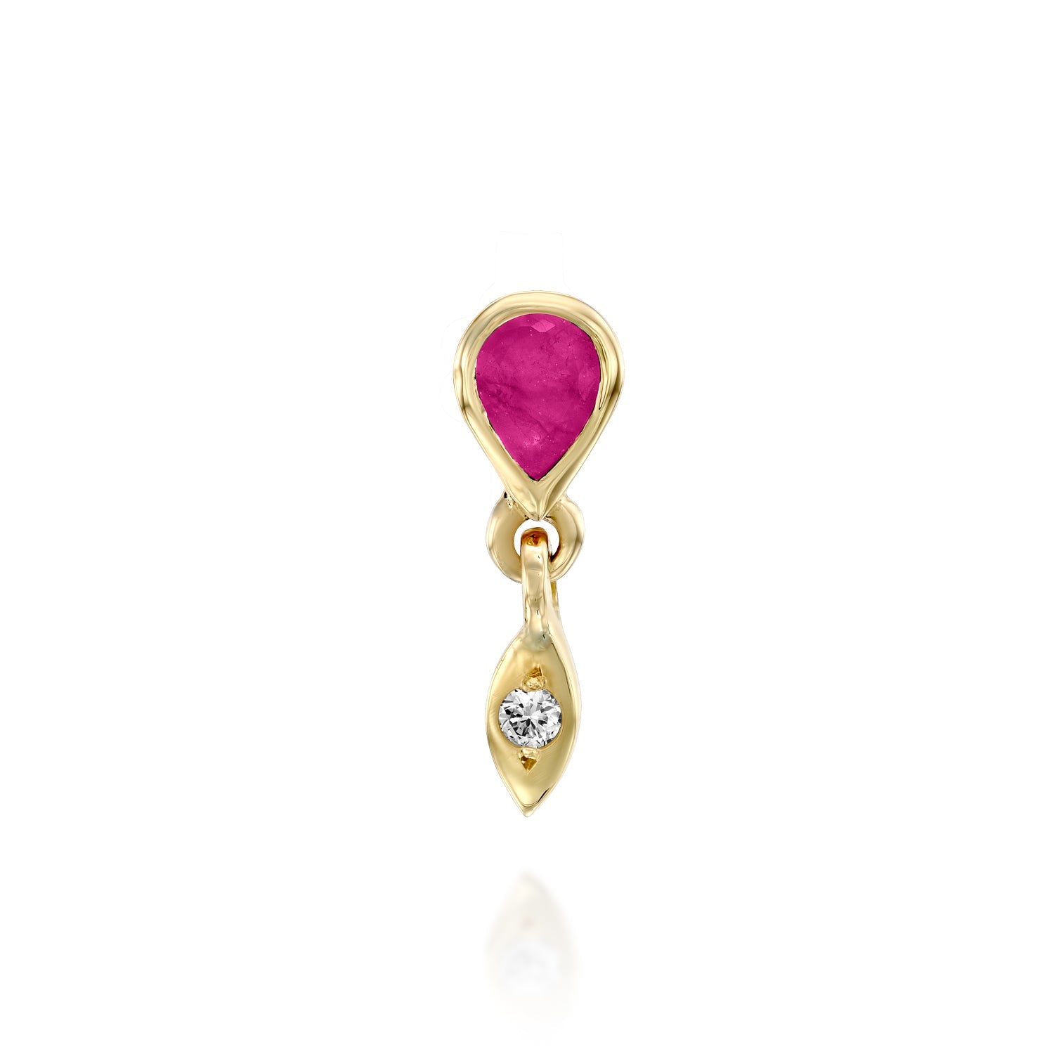 Joann earring - Ruby