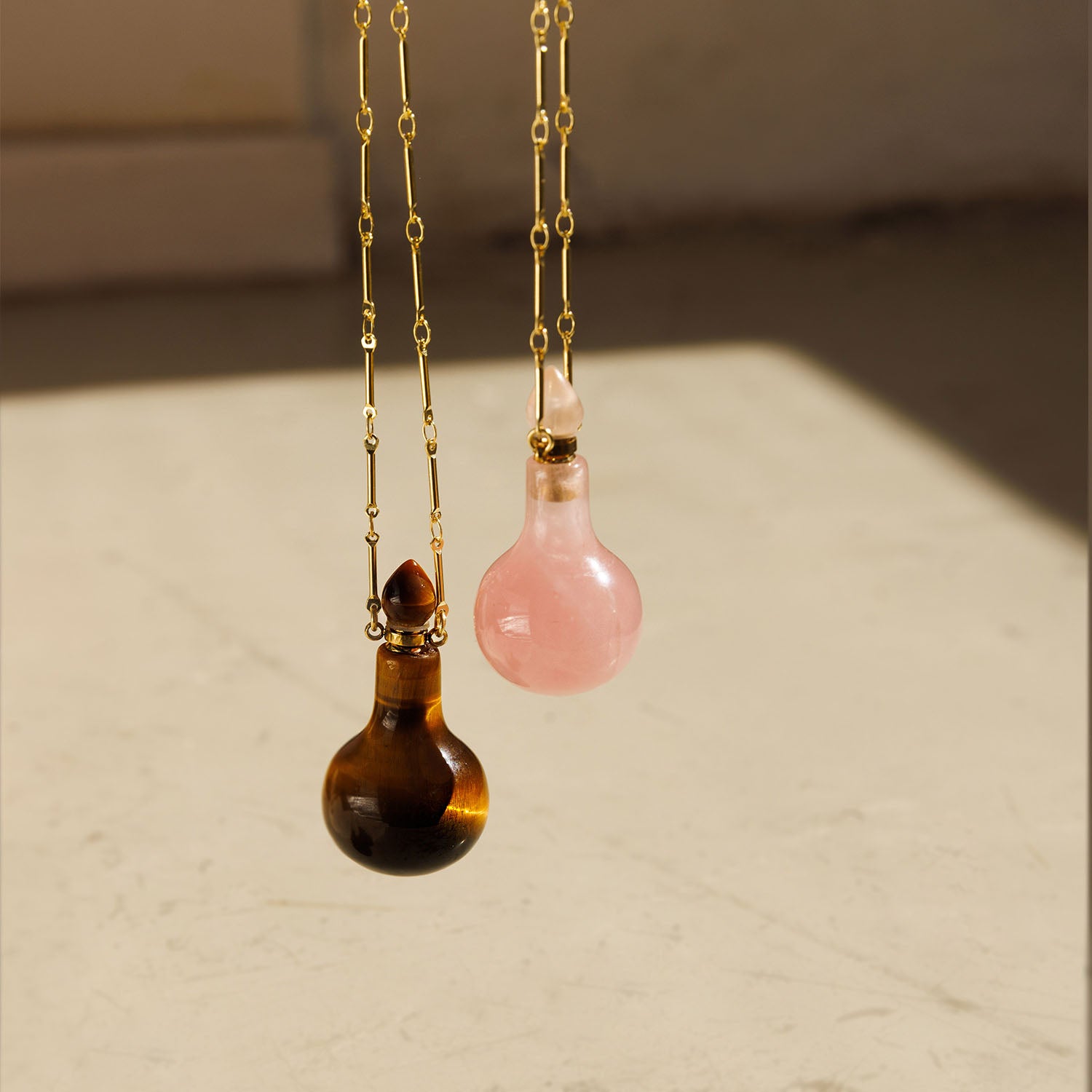 Potion bottle - Bulb Rose Quartz