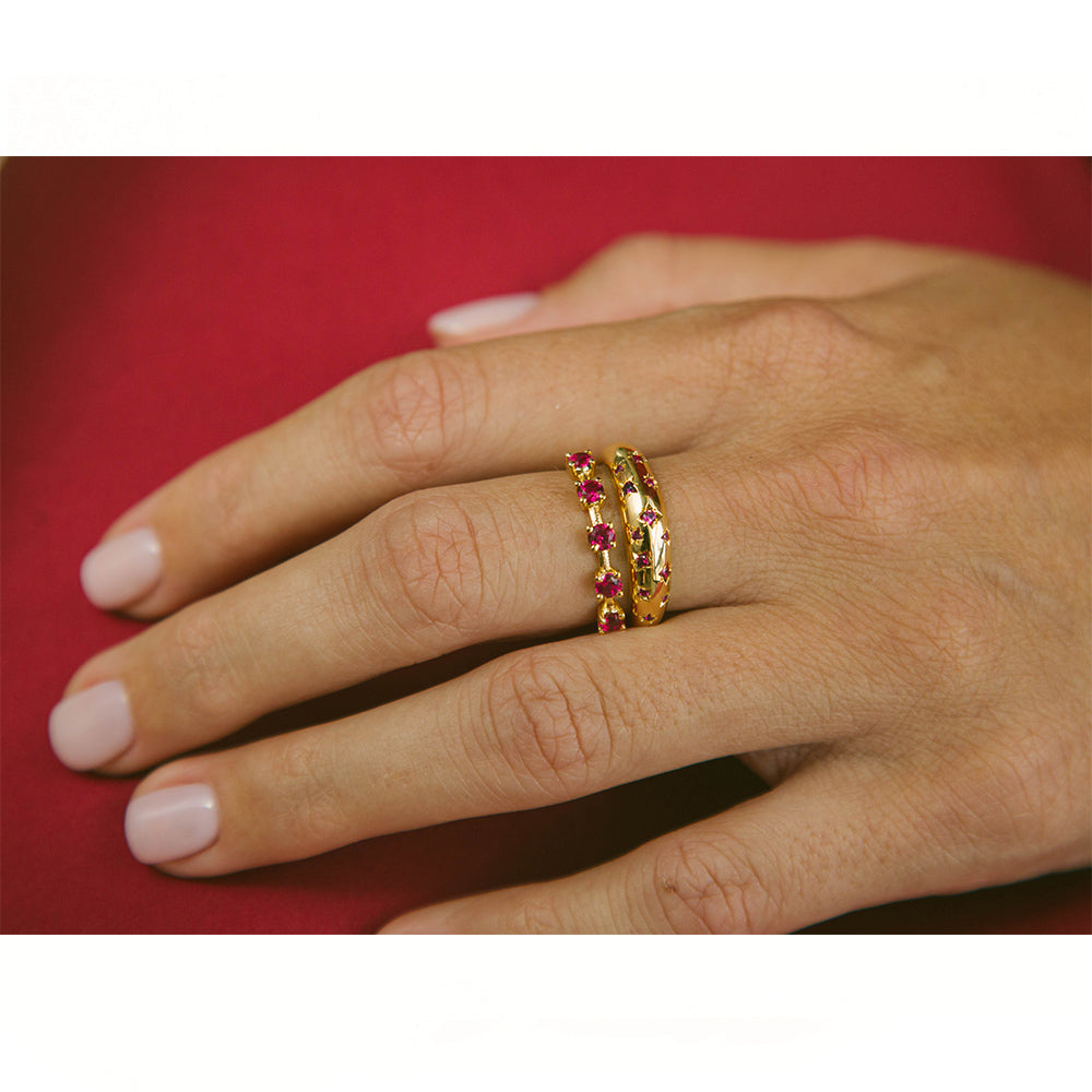 Carina Ring - Ruby - Danielle Gerber Freedom Jewelry