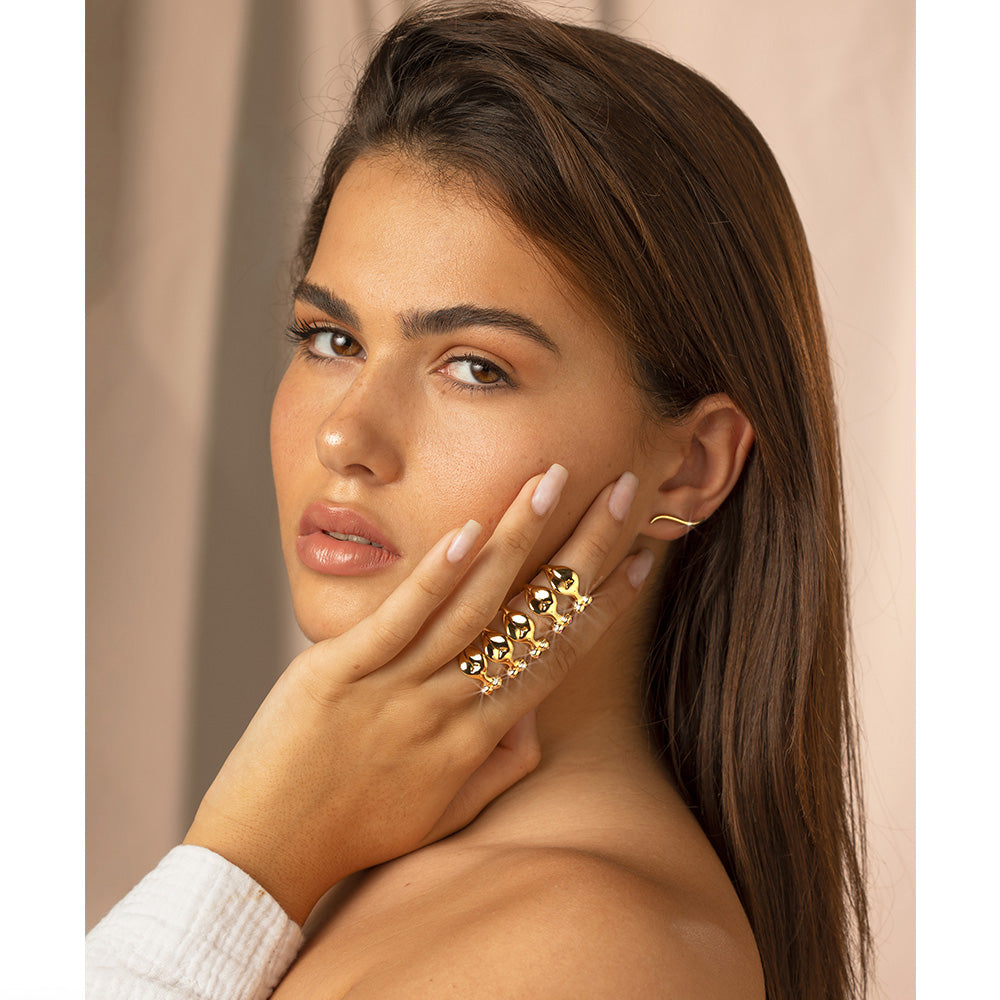 Flowy ear climber - Danielle Gerber Freedom Jewelry