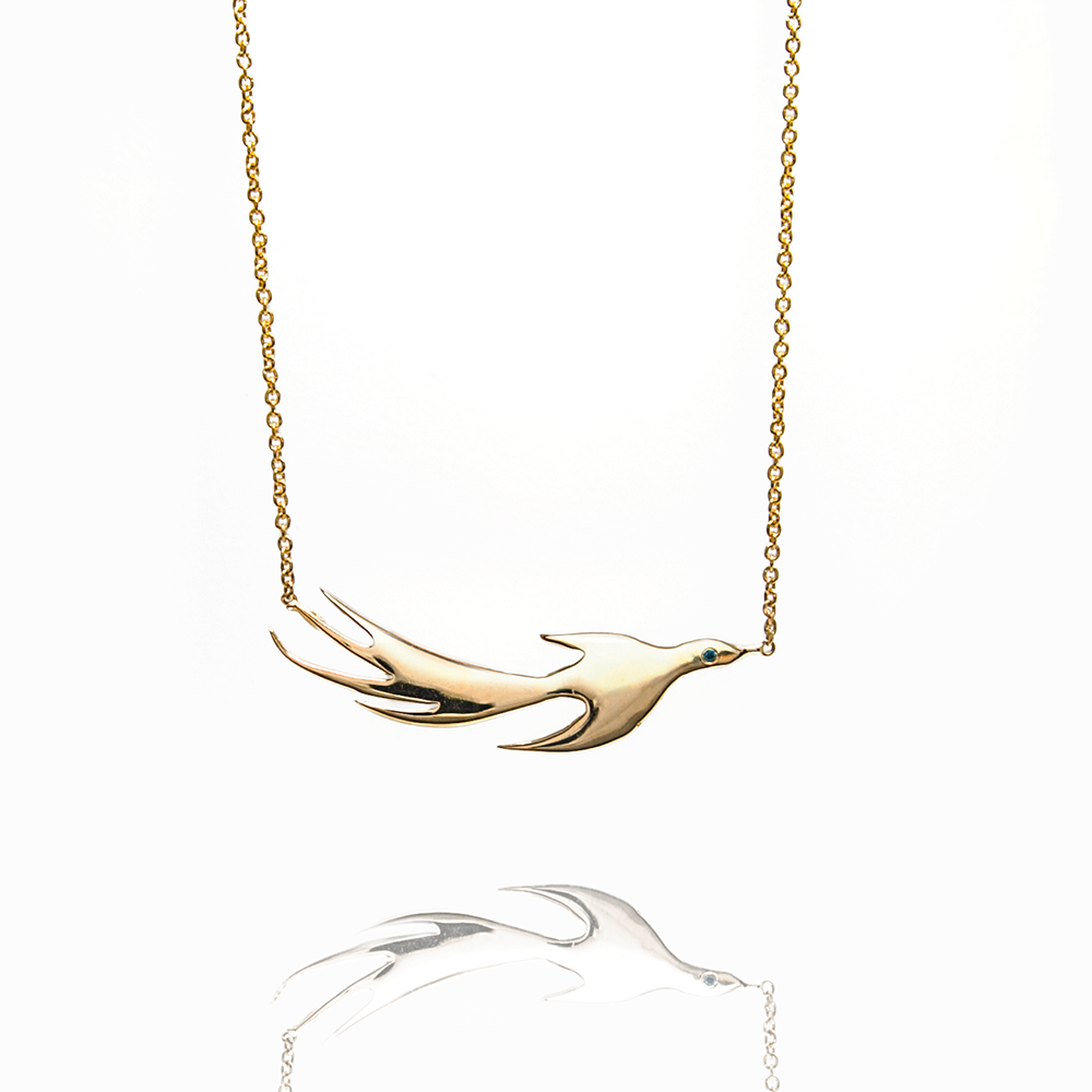 PHOENIX NECKLACE 14K Gold - Danielle Gerber Freedom Jewelry