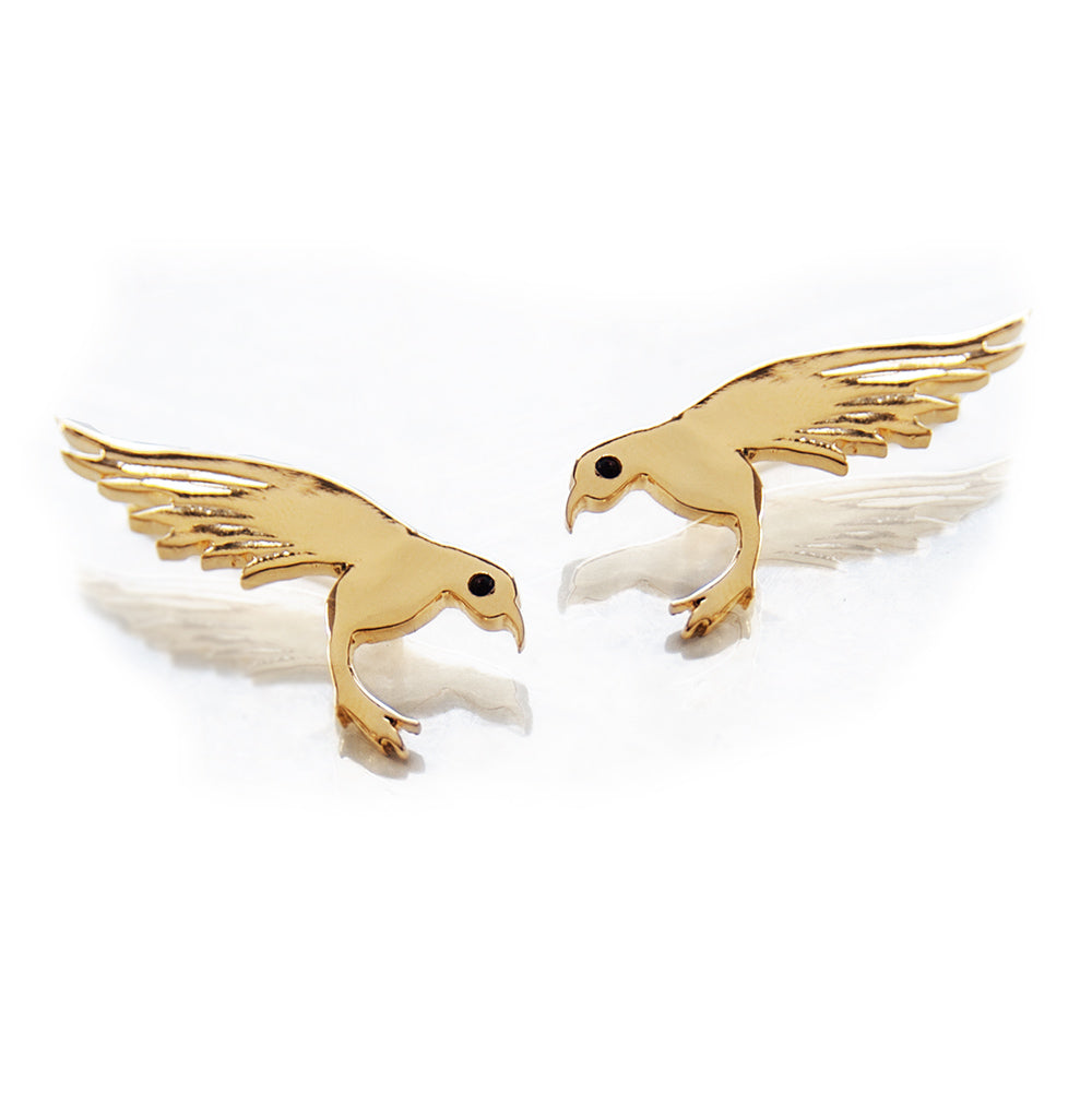 Hummingbird Earrings - 14K Gold - Danielle Gerber Freedom Jewelry