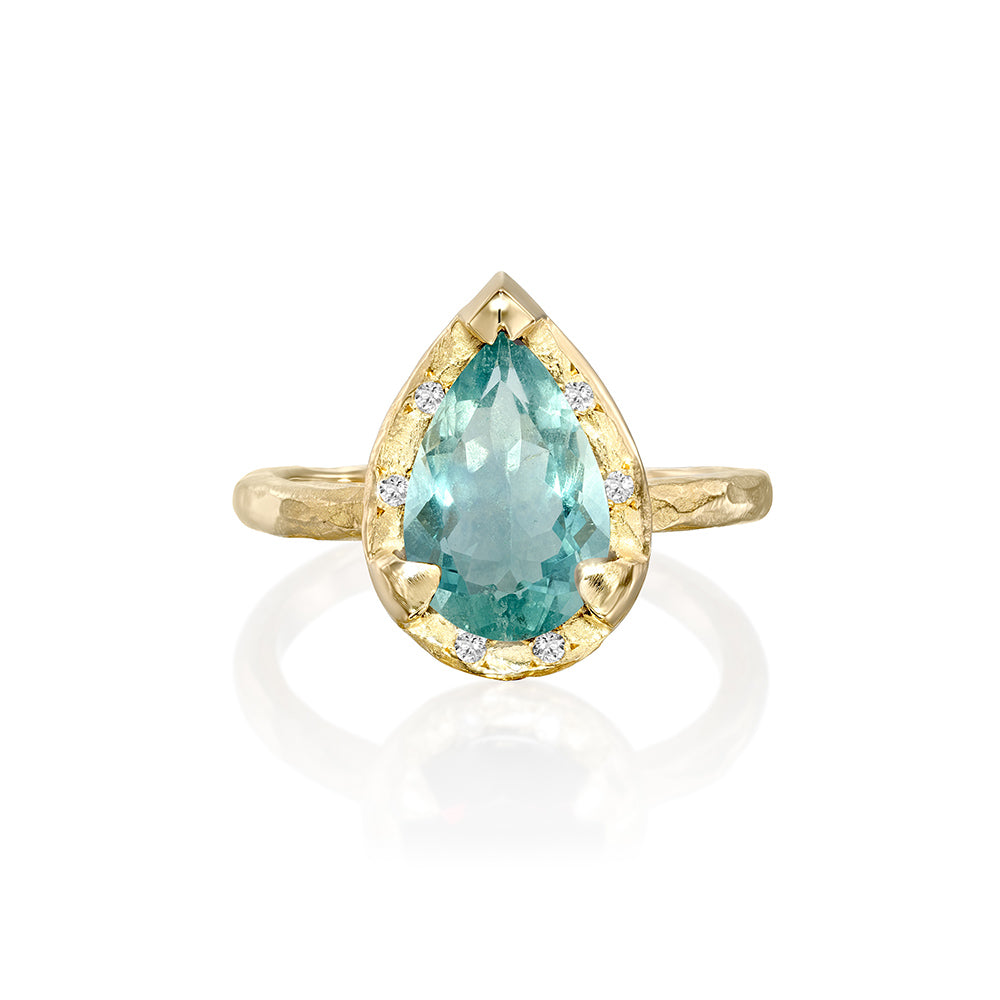 Gold Eden Ring - Green Fluorite - Danielle Gerber Freedom Jewelry