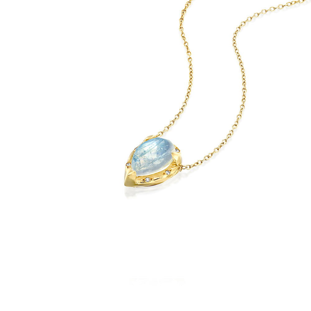 Gold Eden Necklace - Moonstone - Danielle Gerber Freedom Jewelry