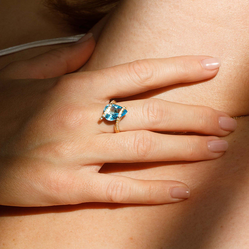 Leslie Ring- Topaz - Danielle Gerber Freedom Jewelry