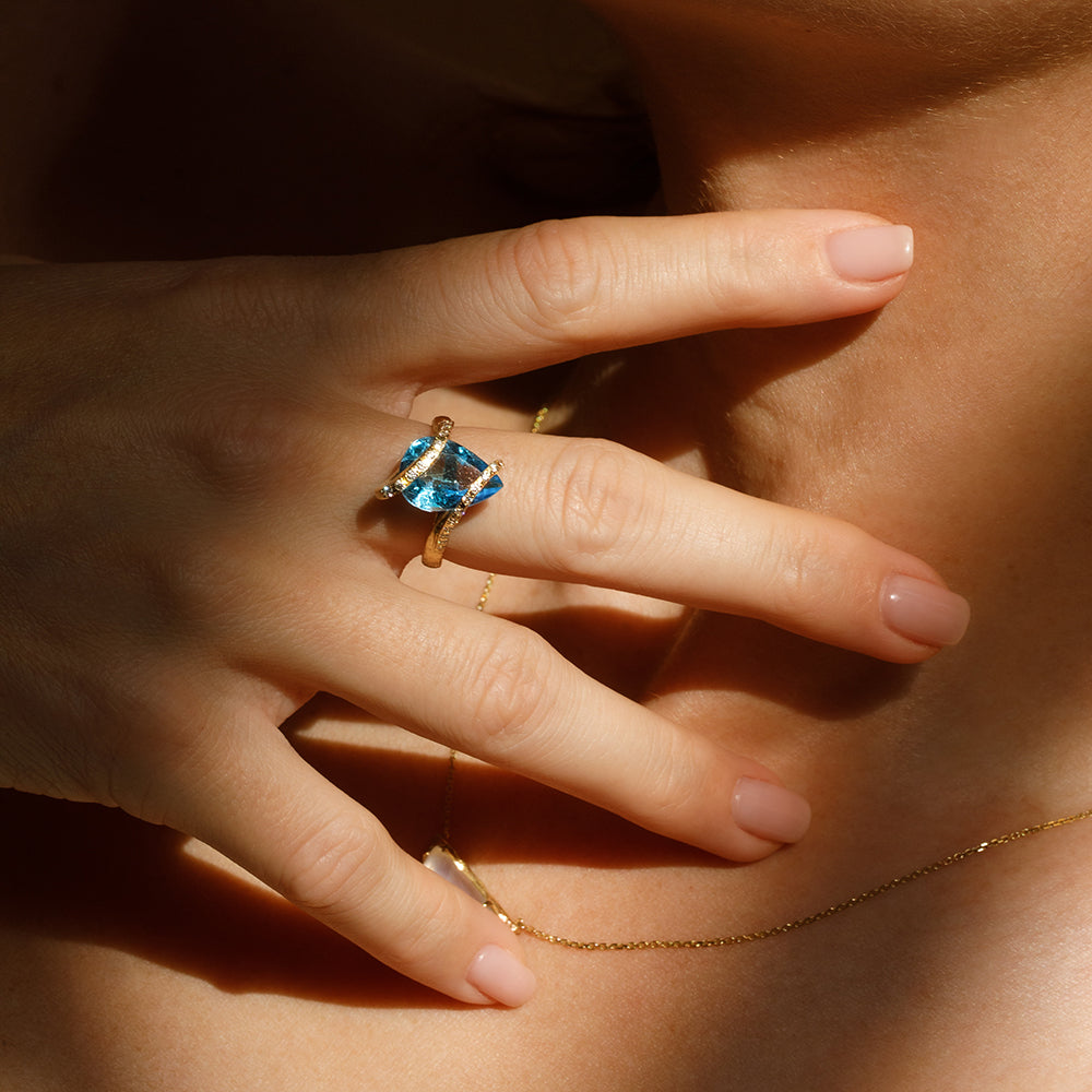 Leslie Ring- Topaz - Danielle Gerber Freedom Jewelry