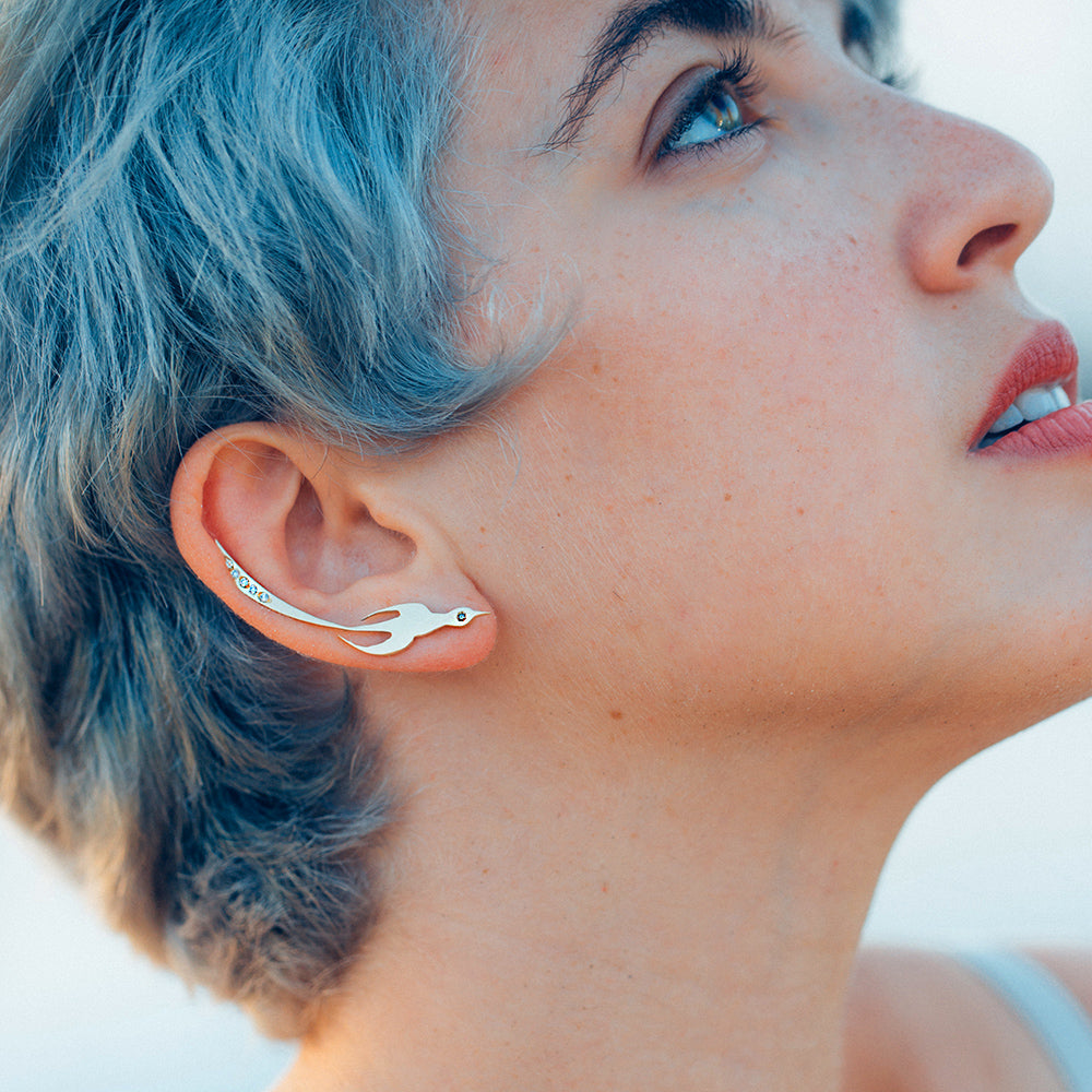 Phoenix Earrings &amp;  Magical Diamonds - Danielle Gerber Freedom Jewelry