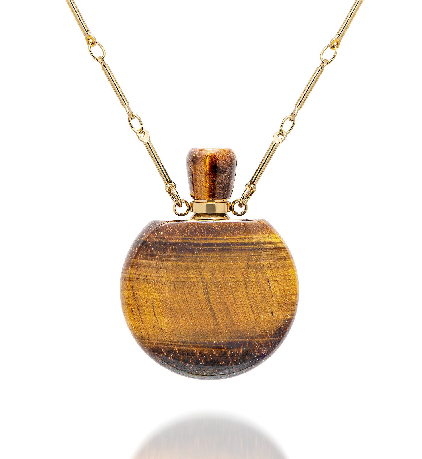 potion in a bottle - Tiger&#39;s Eye medium size - Danielle Gerber Freedom Jewelry