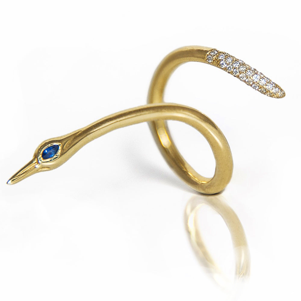 Crane Ring 14K Gold - Danielle Gerber Freedom Jewelry