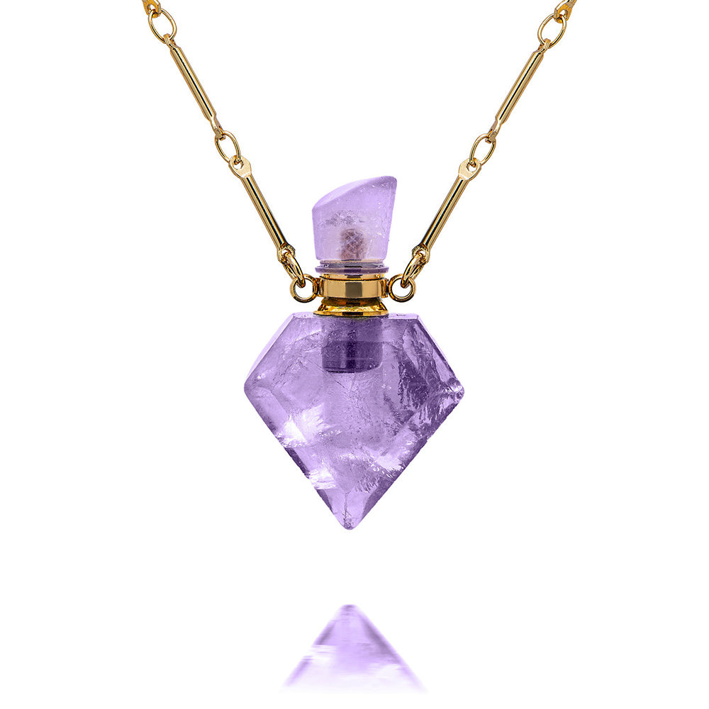 potion in a bottle - Diamond Shape Amethyst - Danielle Gerber Freedom Jewelry