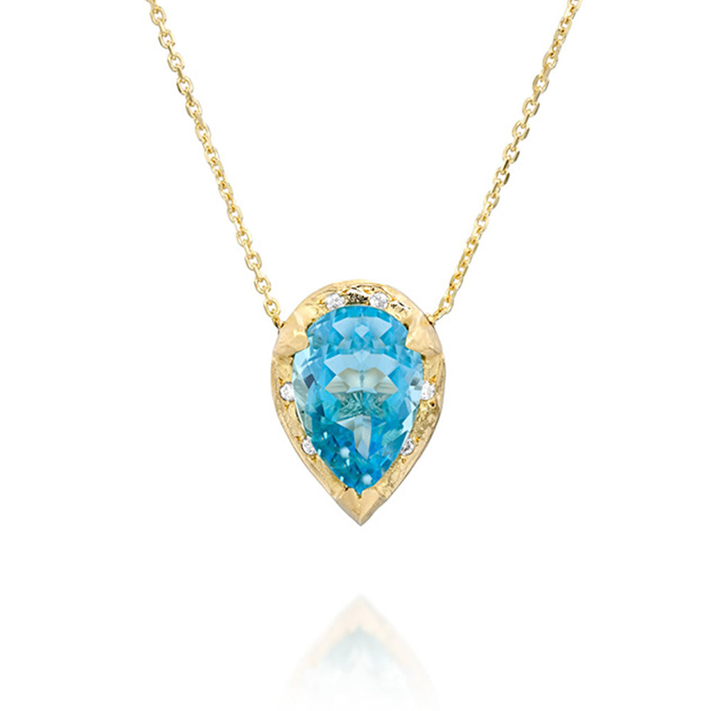 Gold Eden Necklace - Topaz - Danielle Gerber Freedom Jewelry