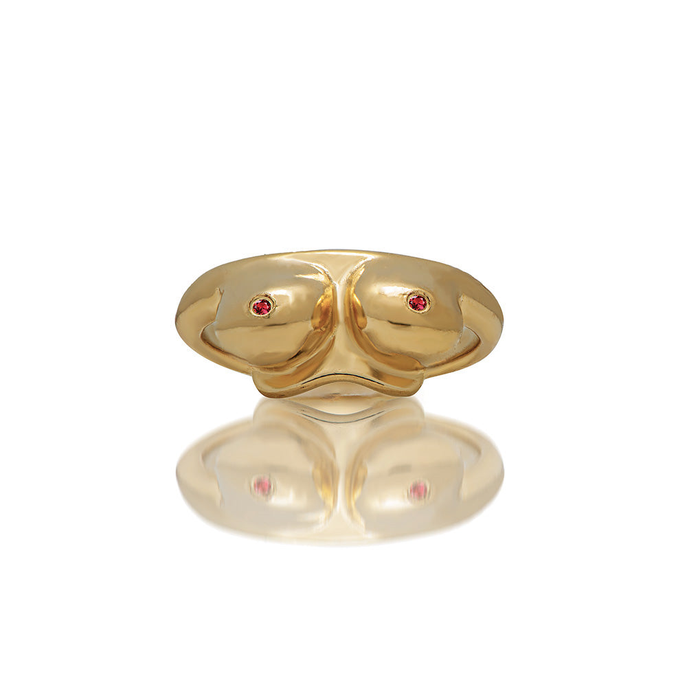 Boobies ring & ruby - Danielle Gerber Freedom Jewelry