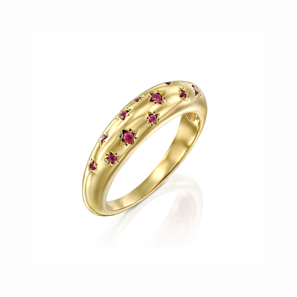 Carina Ring - Ruby - Danielle Gerber Freedom Jewelry